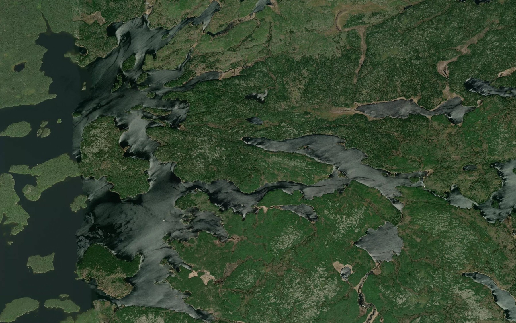 Satellite map of the Mahikun Creek