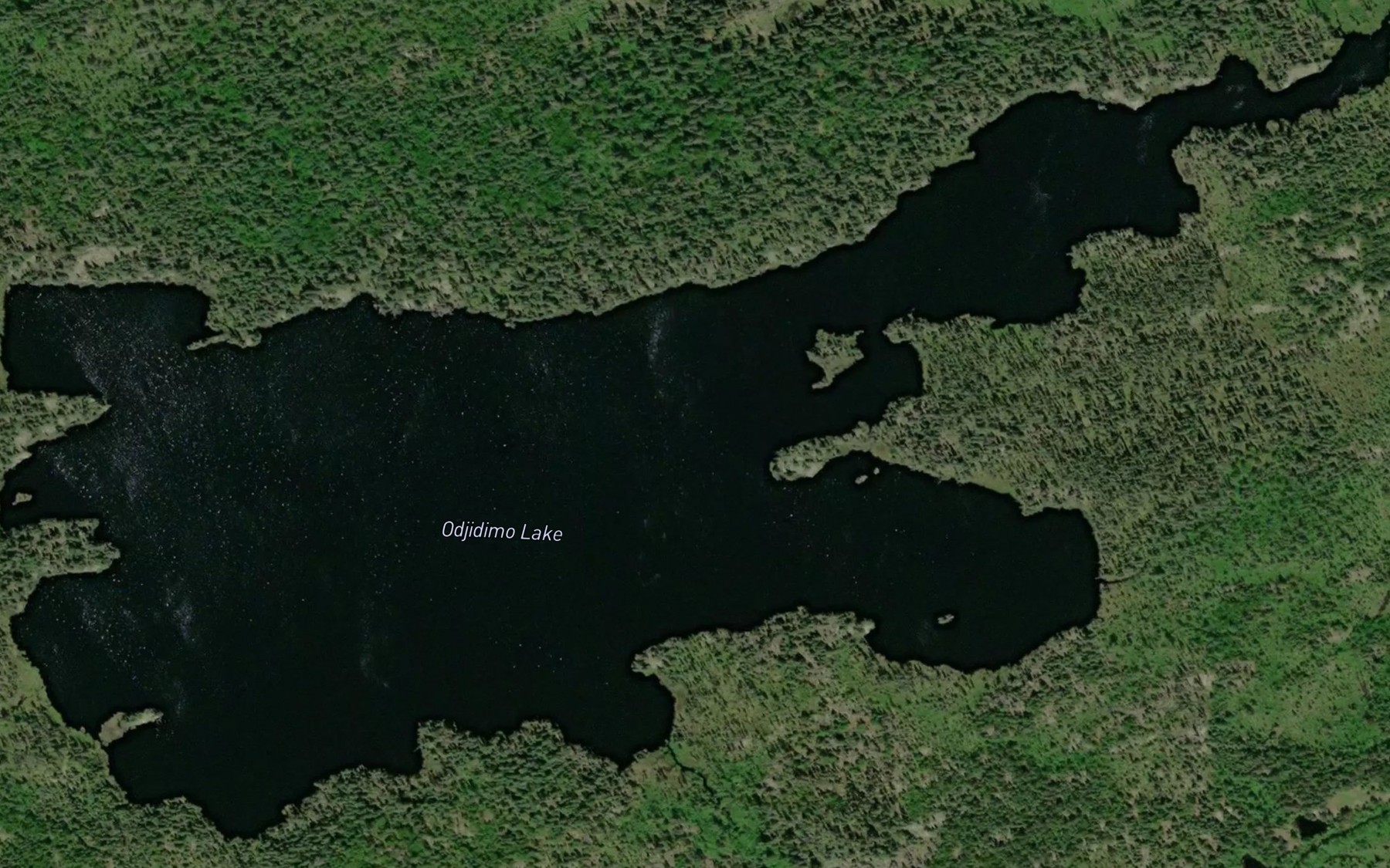 Satellite map of the Odjidimo Lake