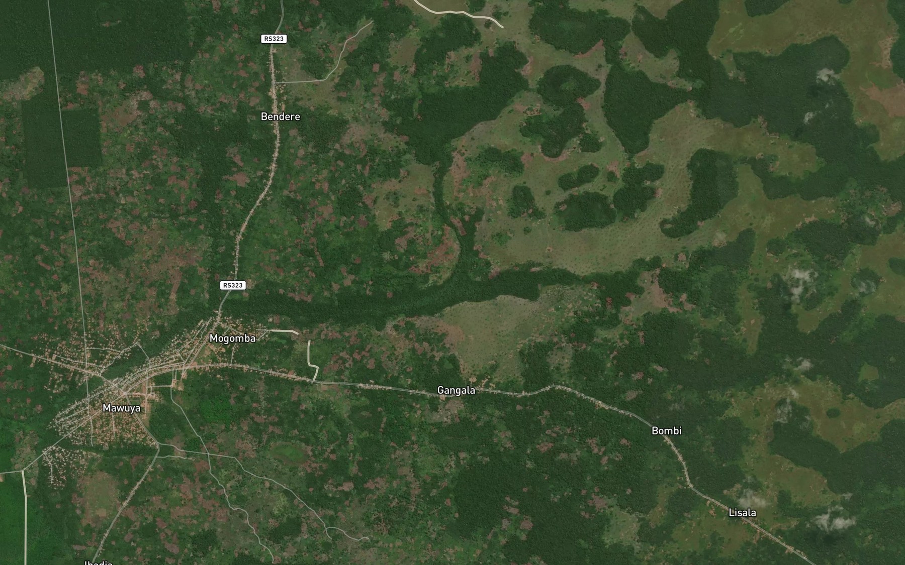 Satellite map of the Mawuya
