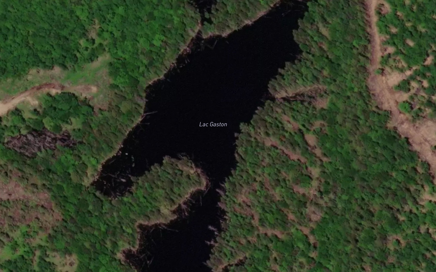 Satellite map of the Lac Gaston