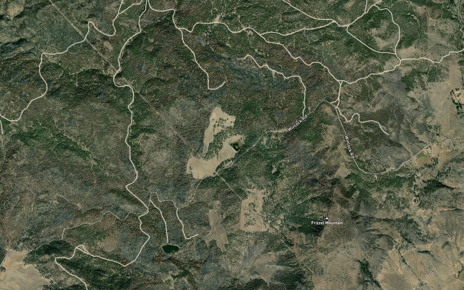 Satellite map of the Hubbel Lake