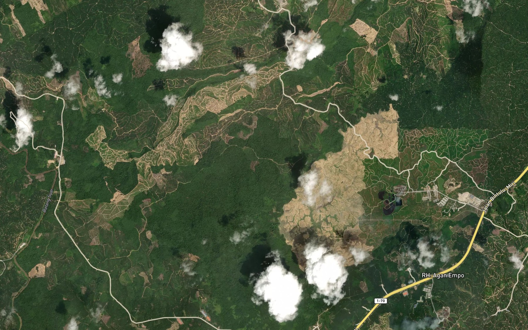 Satellite map of the Sungai Mejuak