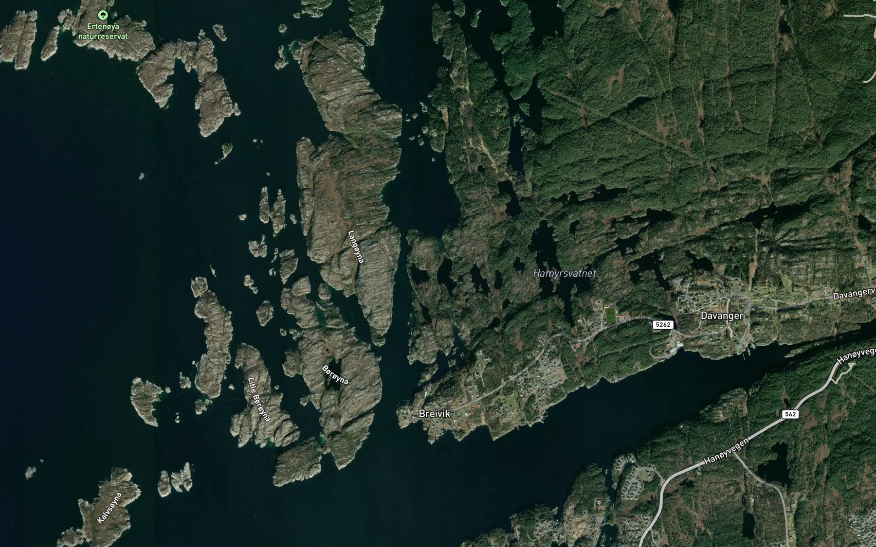 Satellite map of the Seiatjorni