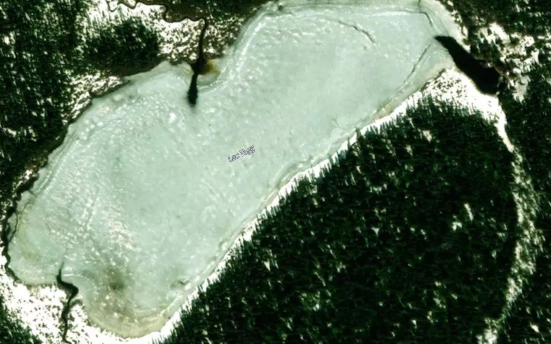 Satellite map of the Lac Yagg