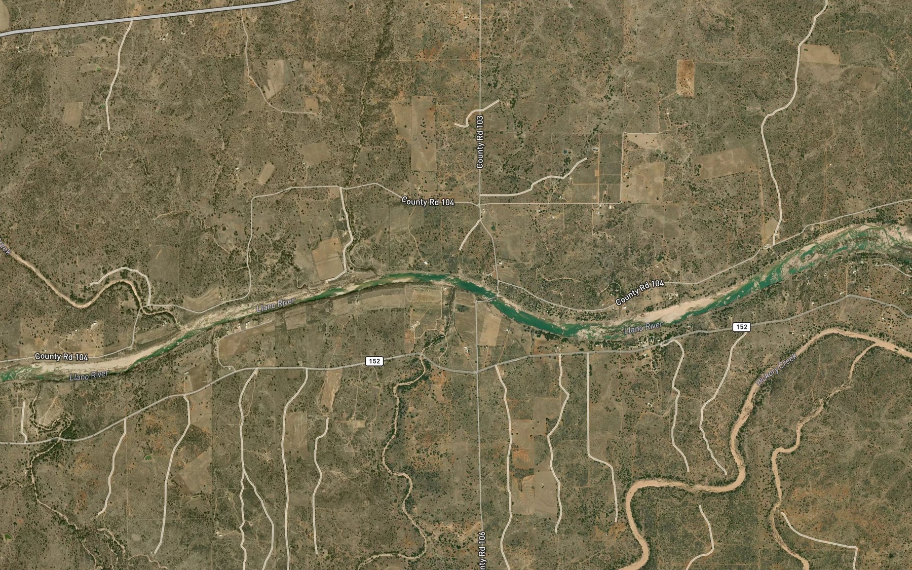 Satellite map of the Vasterling Creek
