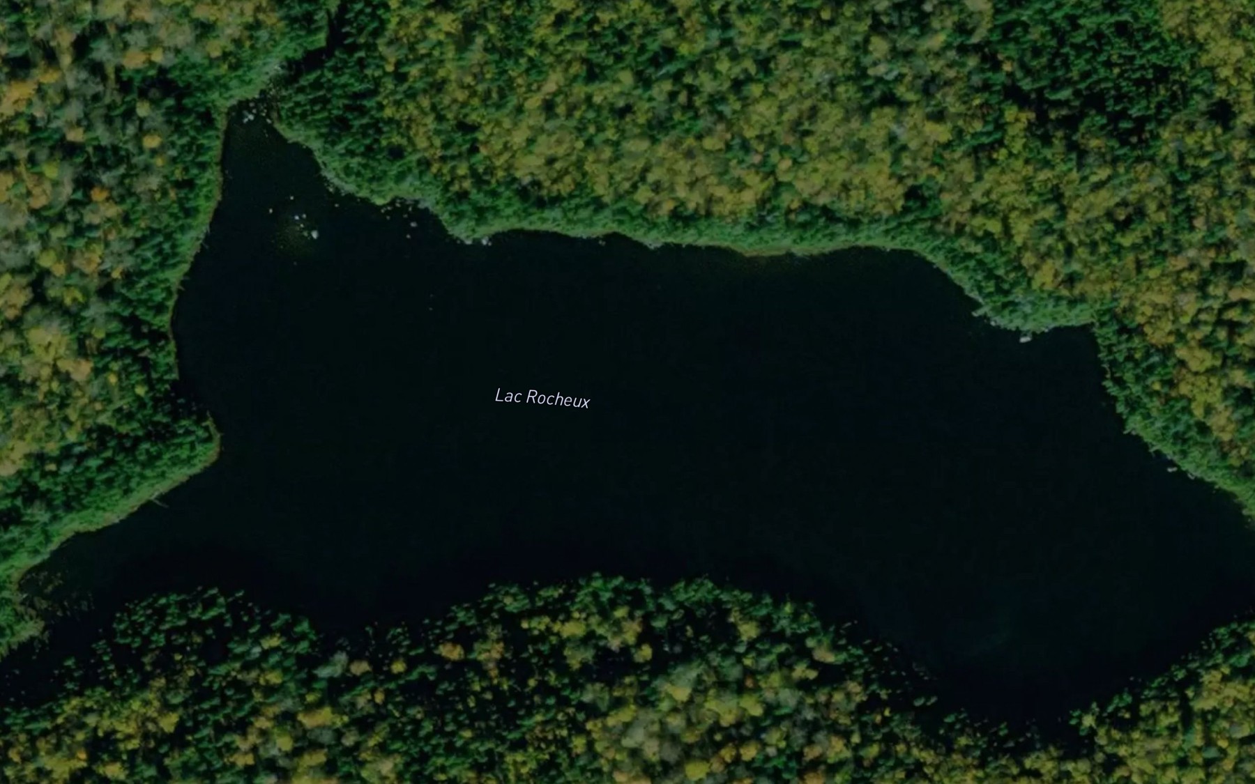 Satellite map of the Lac Rocheux