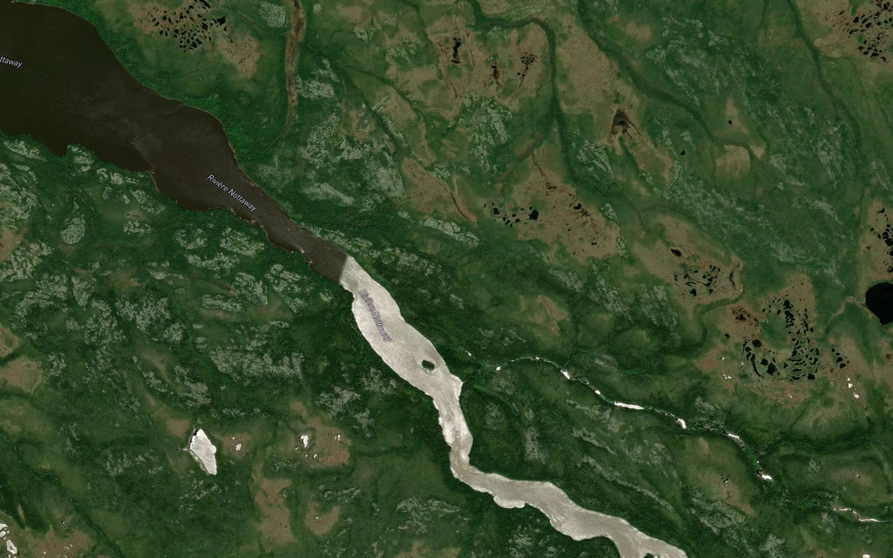 Satellite map of the Ruisseau Chechekw