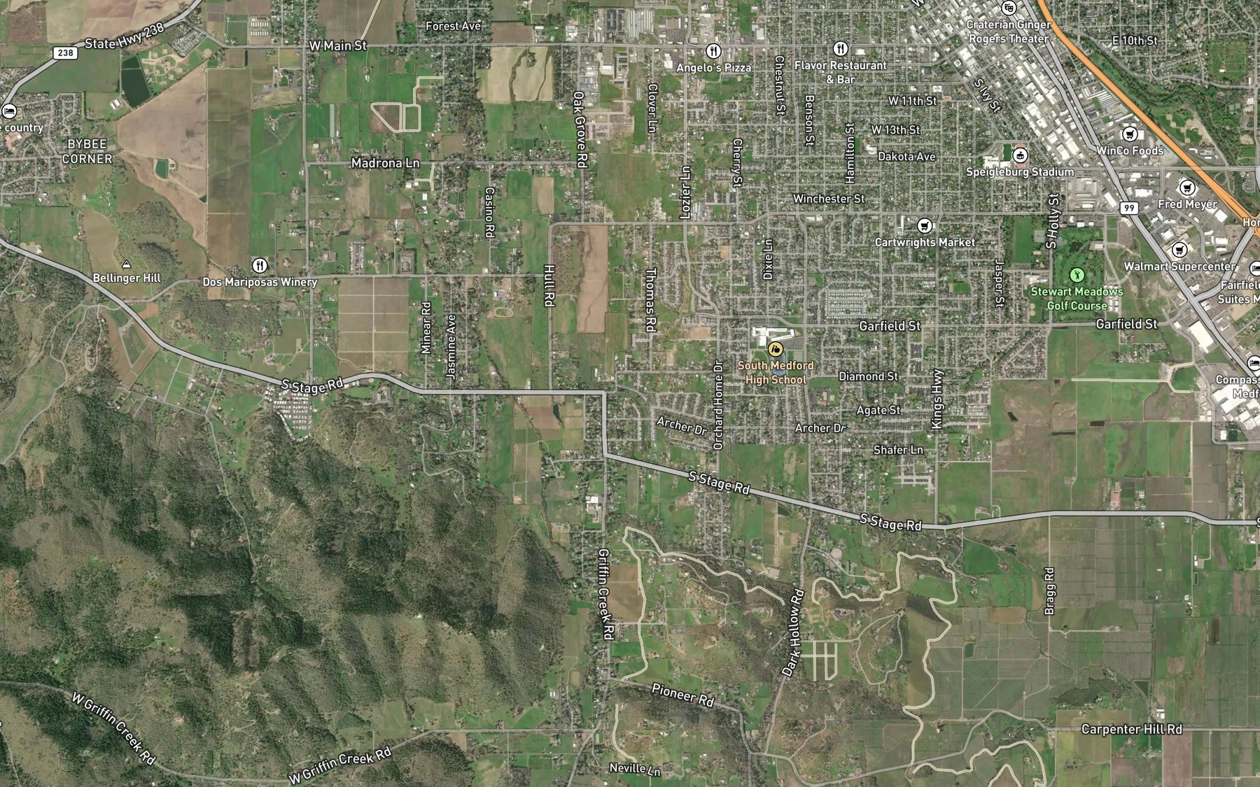 Satellite map of the Phoenix Canal