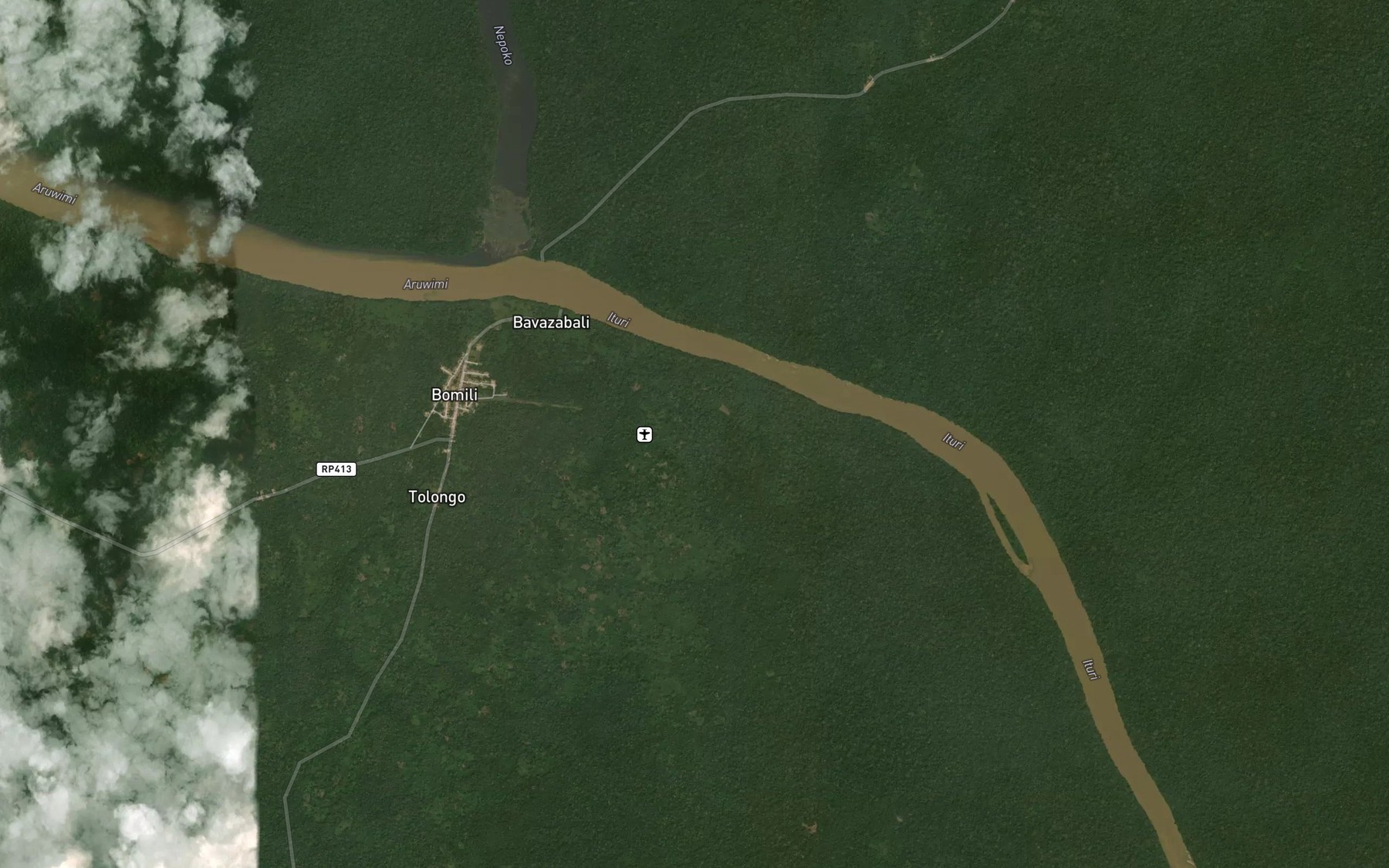 Satellite map of the Egiya
