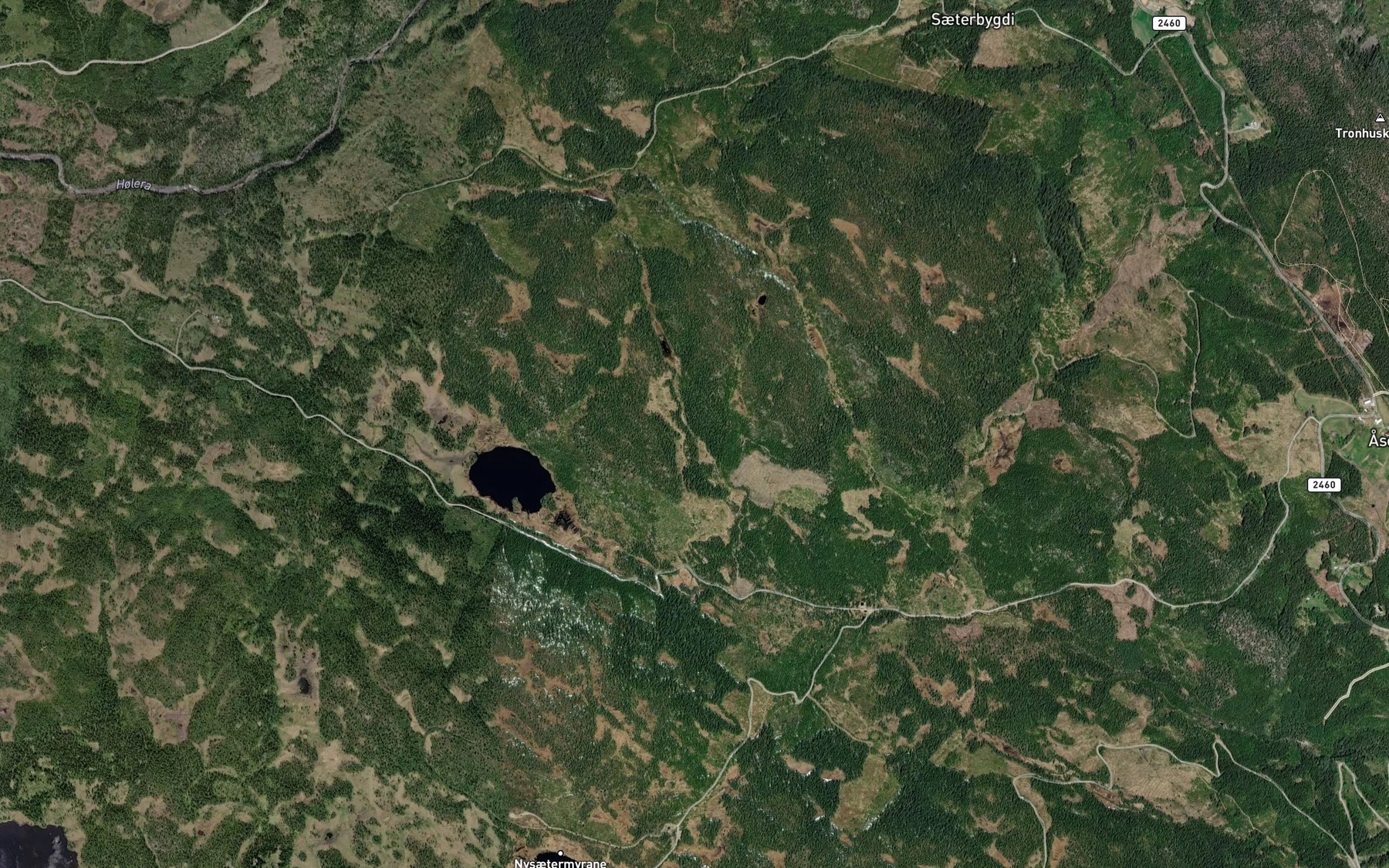 Satellite map of the Svabekken