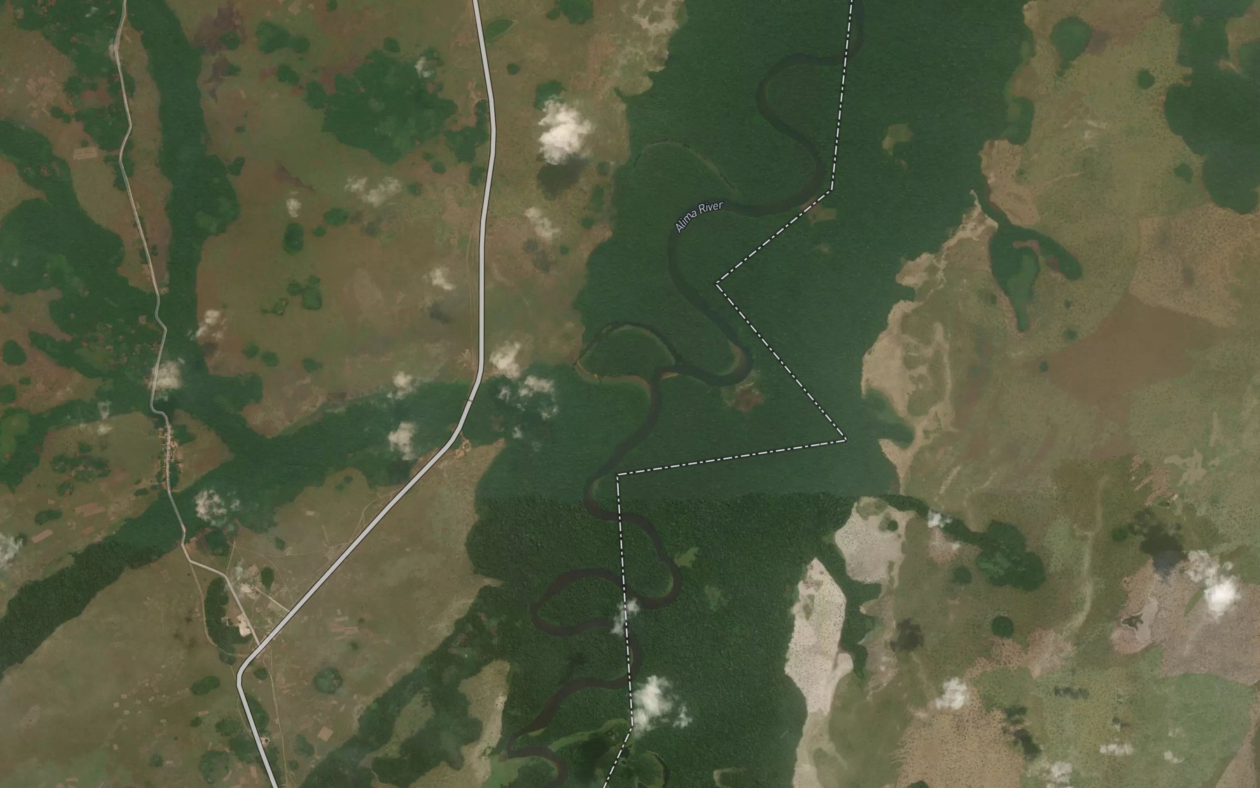Satellite map of the Mvoula