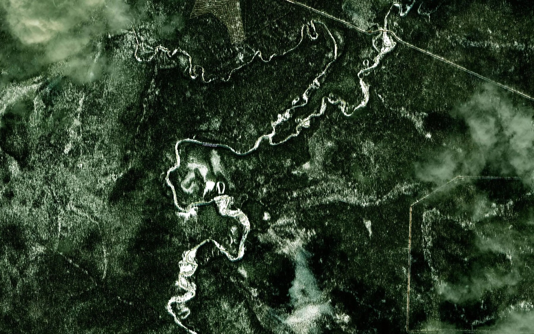 Satellite map of the Serzeva