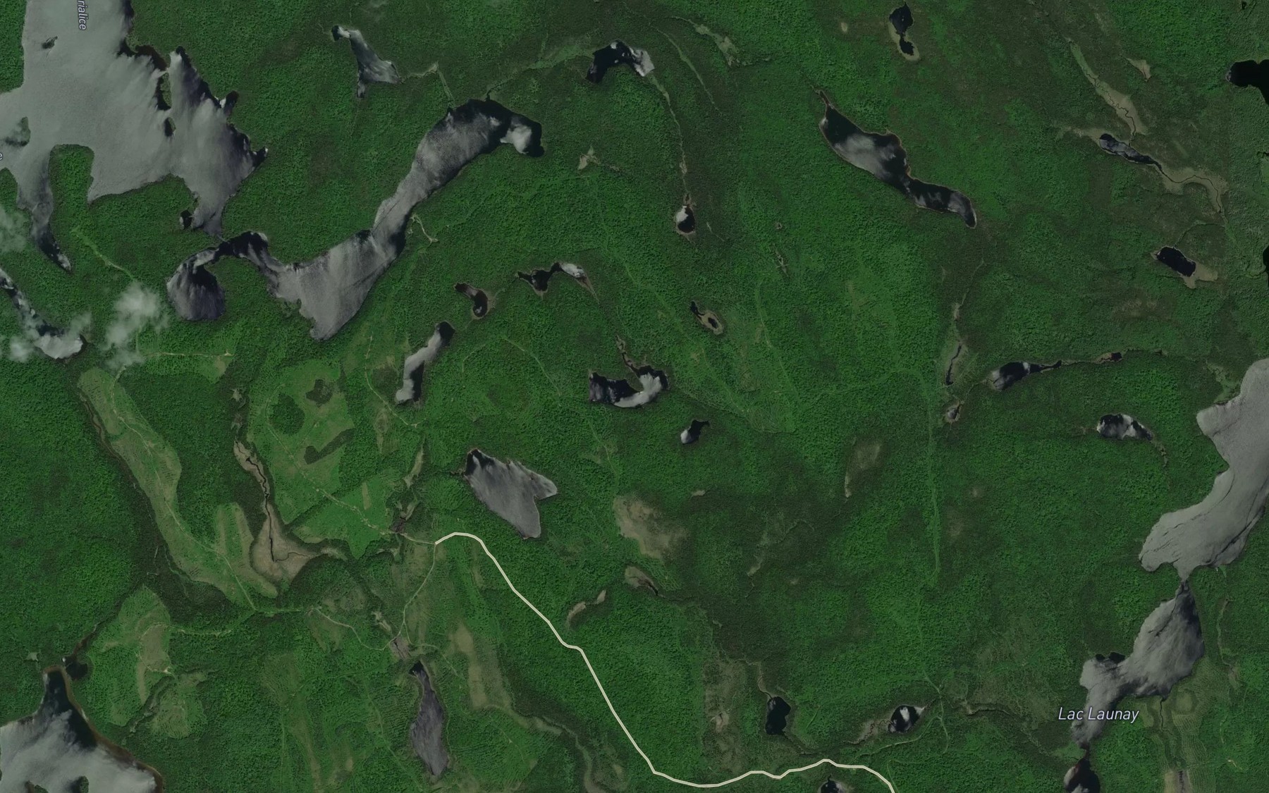 Satellite map of the Lac Kawakikamacik