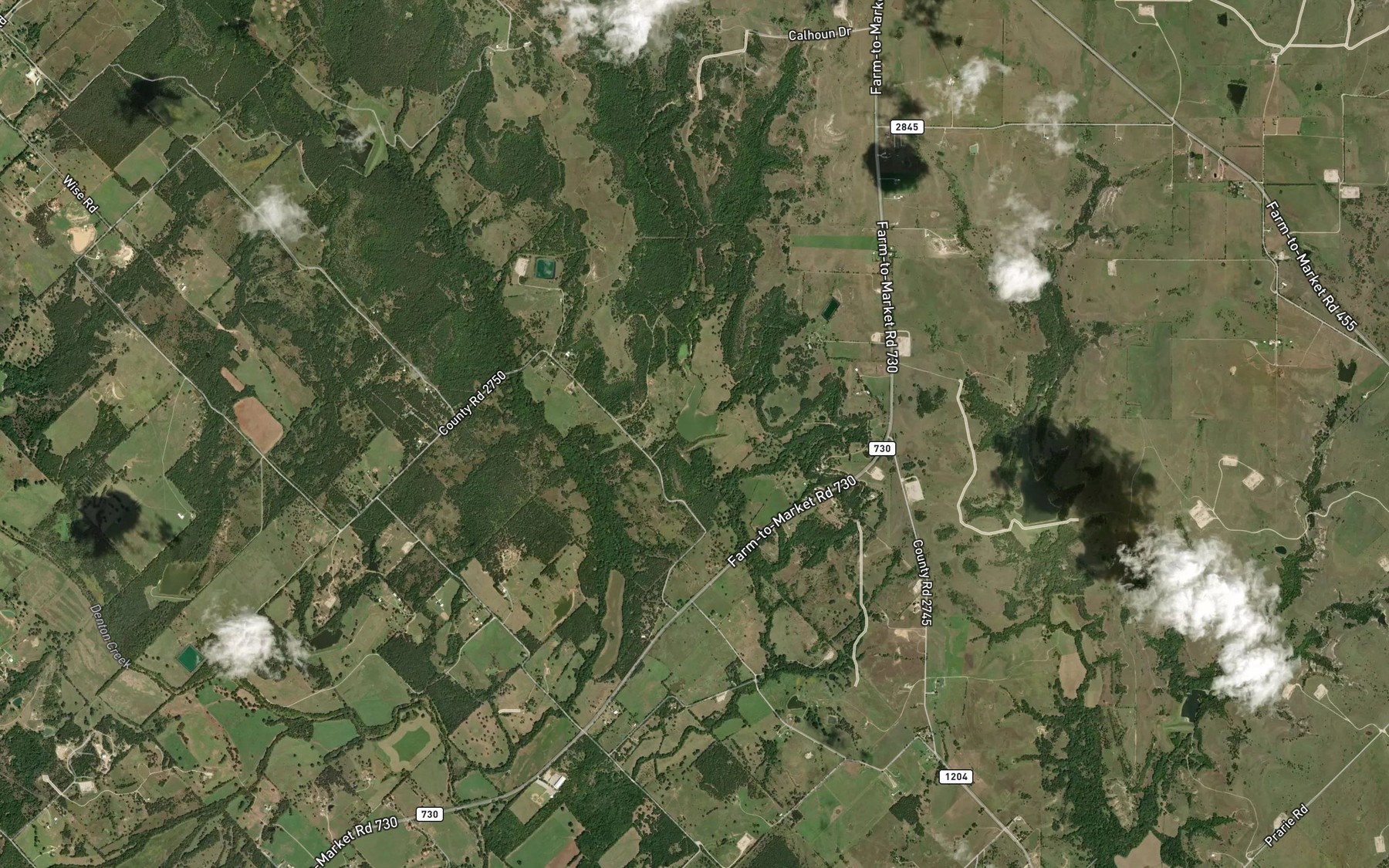 Satellite map of the Soil Conservation Service Site 16 Reservoir