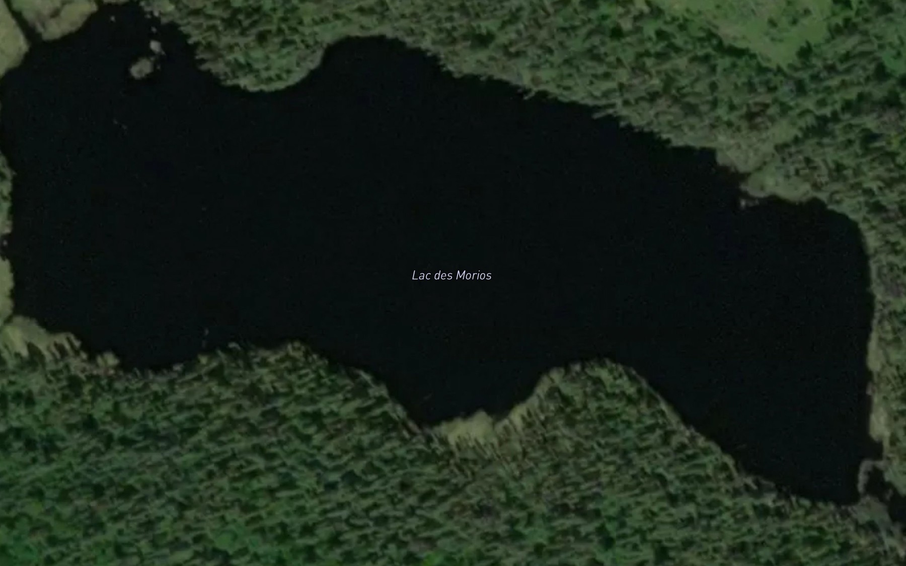 Satellite map of the Lac des Morios