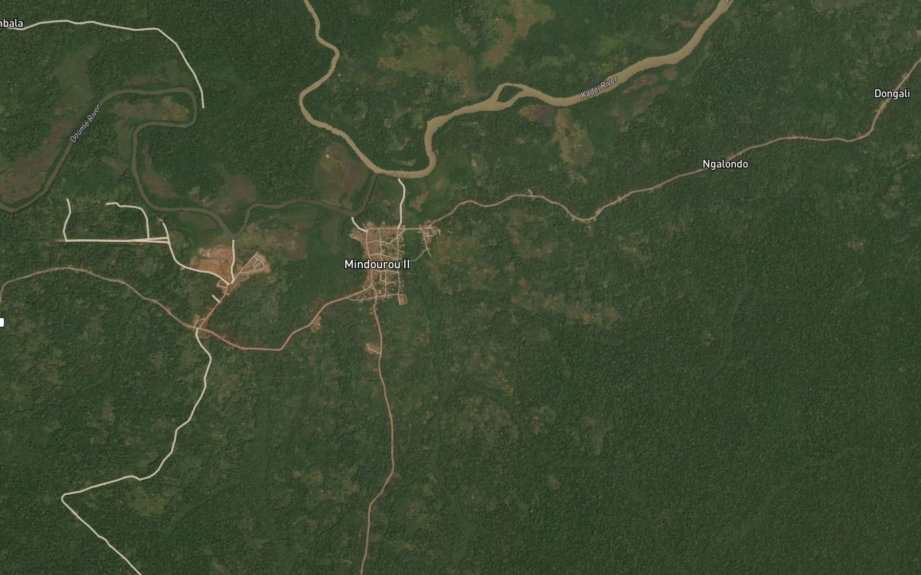Satellite map of the Ngonki