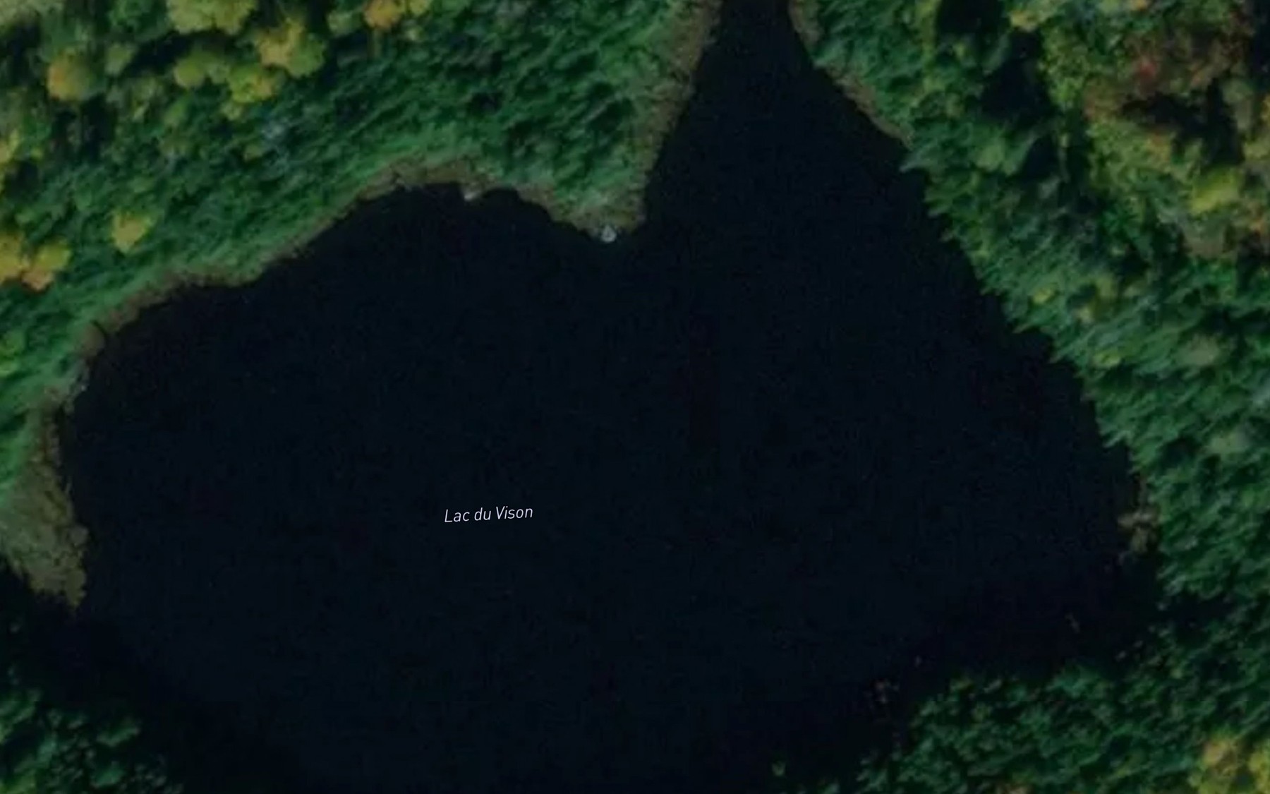 Satellite map of the Lac du Vison