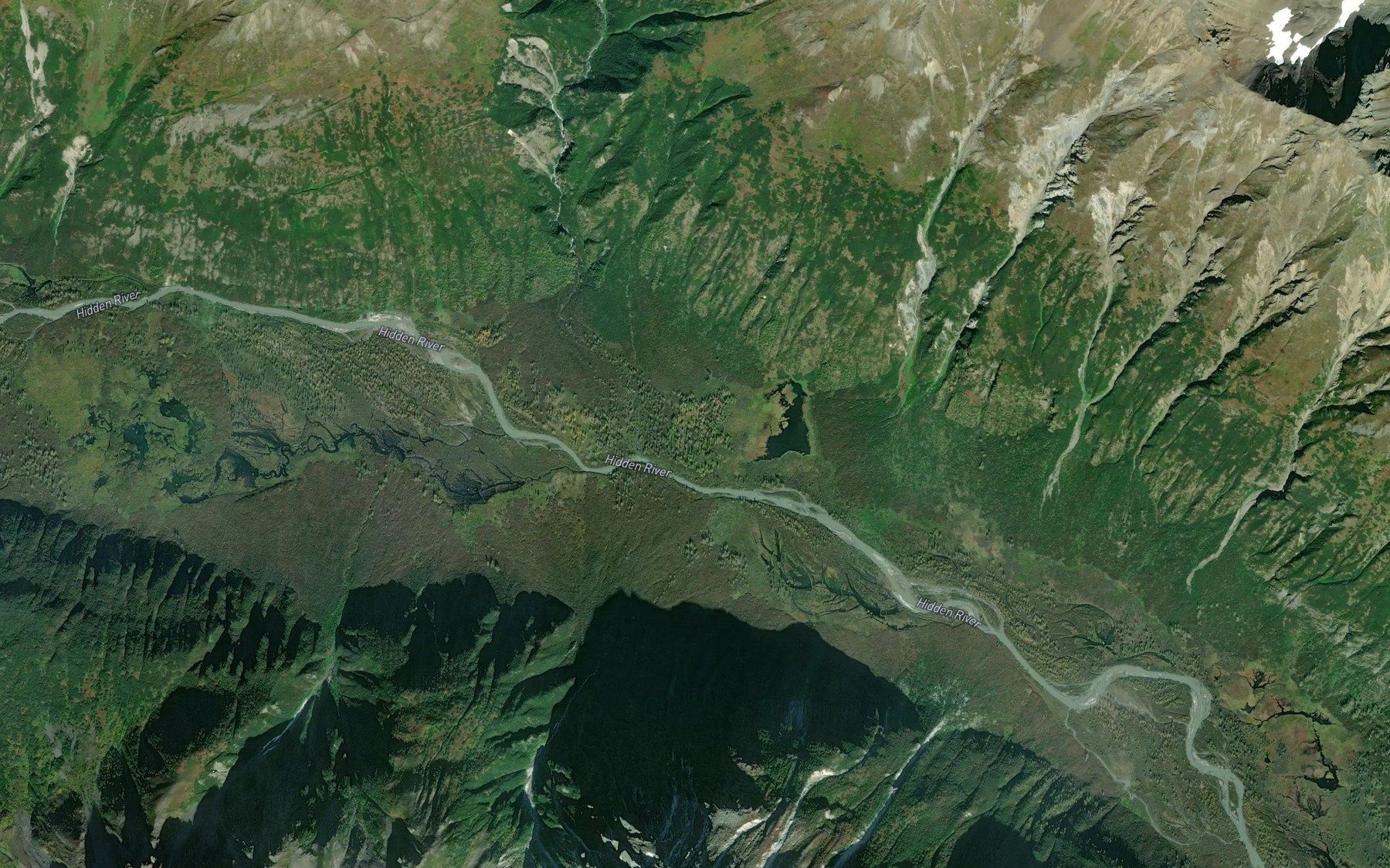 Satellite map of the Swift Creek