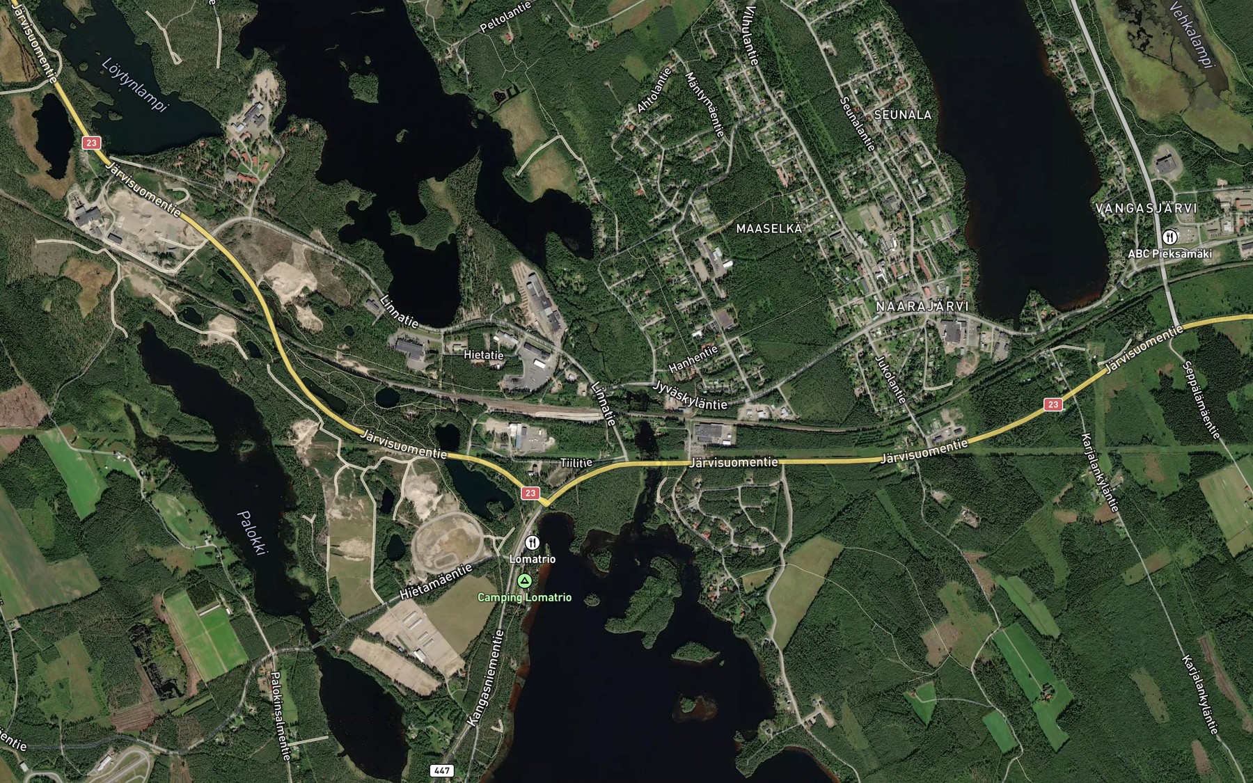Satellite map of the Siilinpuro