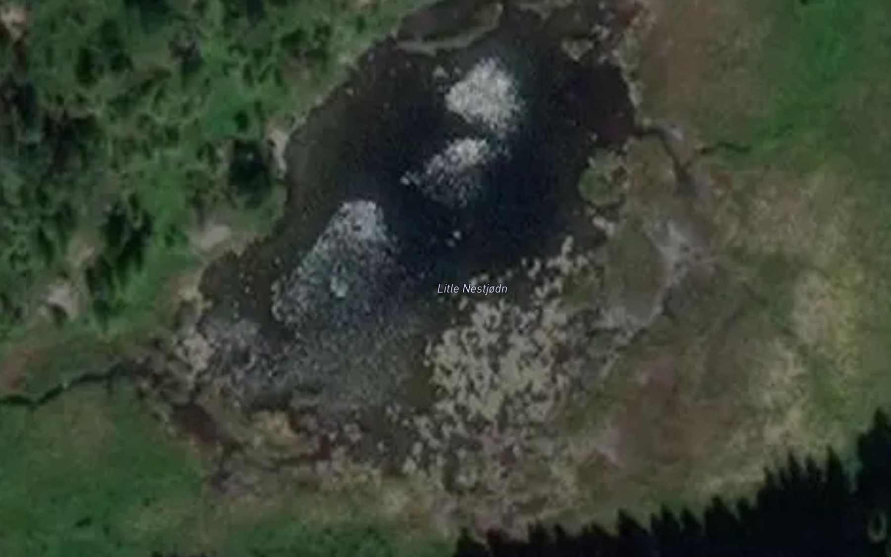 Satellite map of the Litle Nestjodn