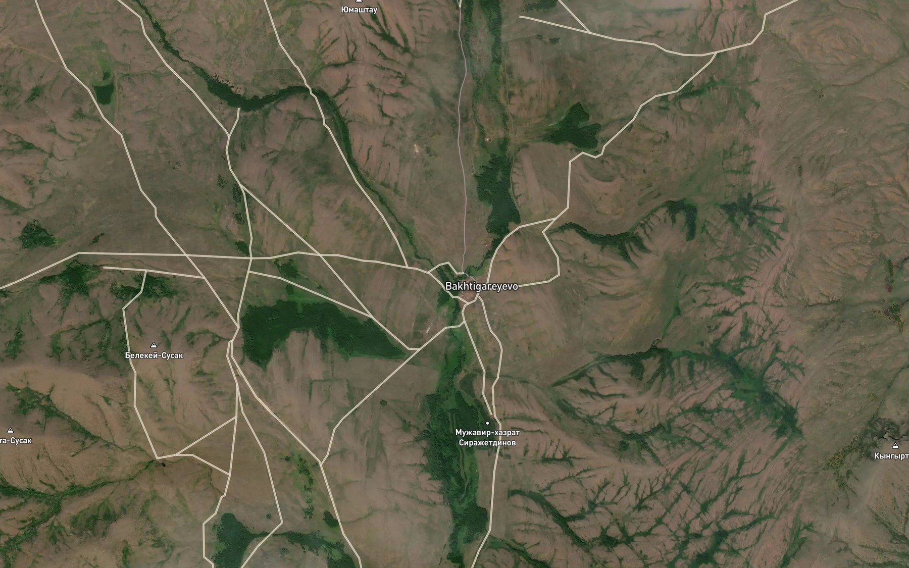 Satellite map of the Shurale