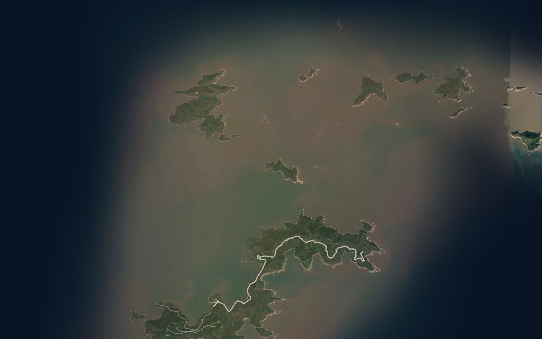 Satellite map of the Waita Jiao