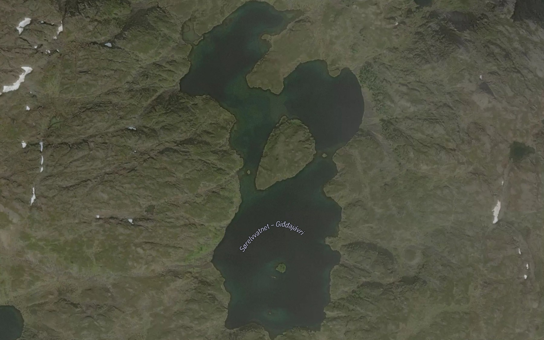 Satellite map of the Giggajavri