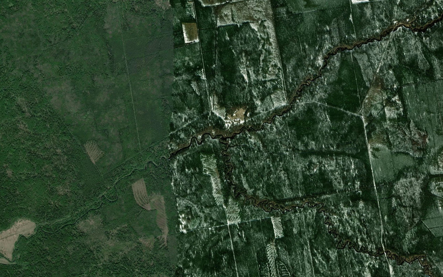 Satellite map of the Yakshinka