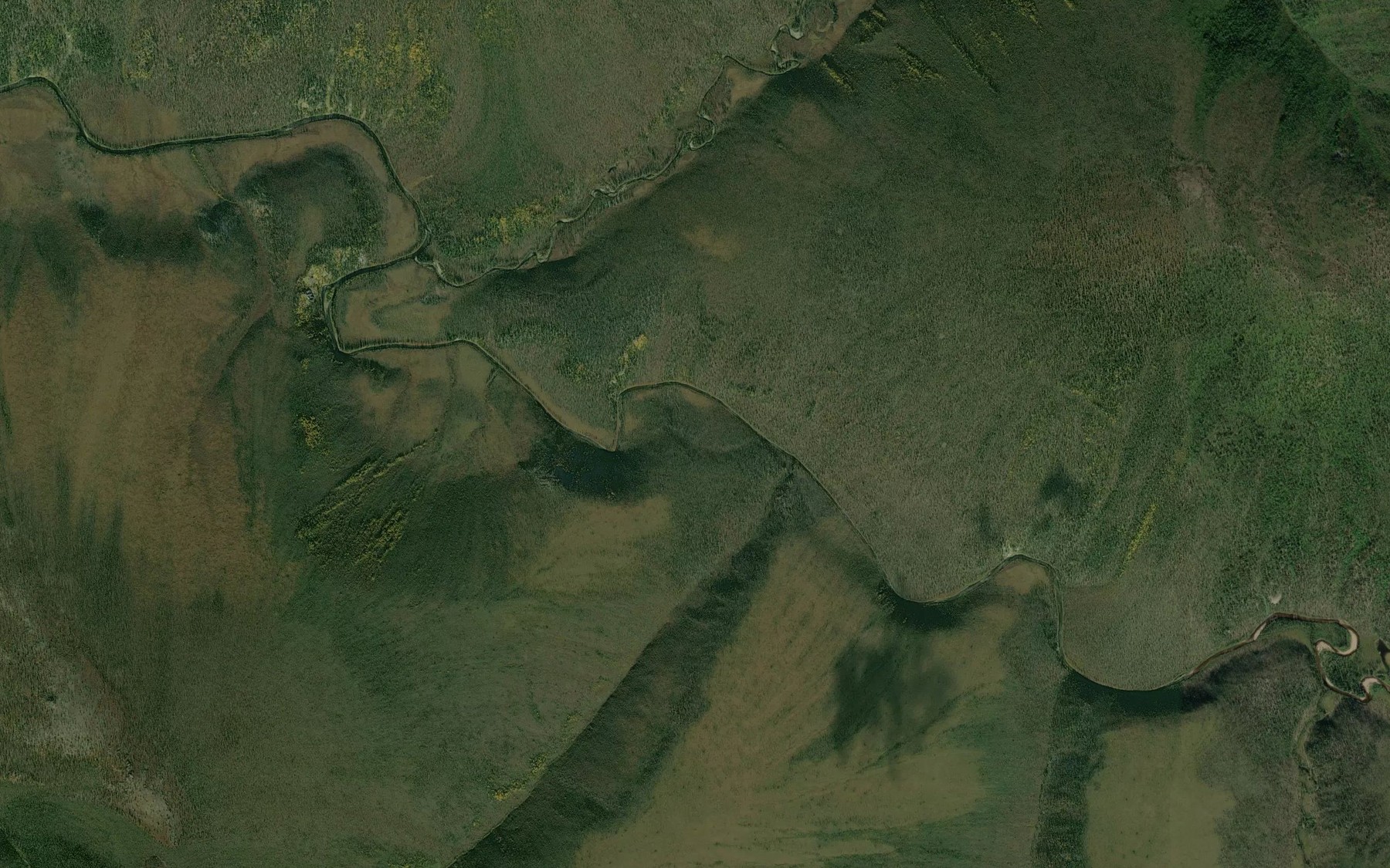 Satellite map of the Bonton Creek