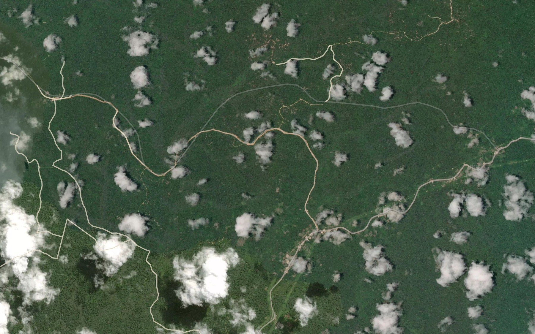 Satellite map of the Kouou