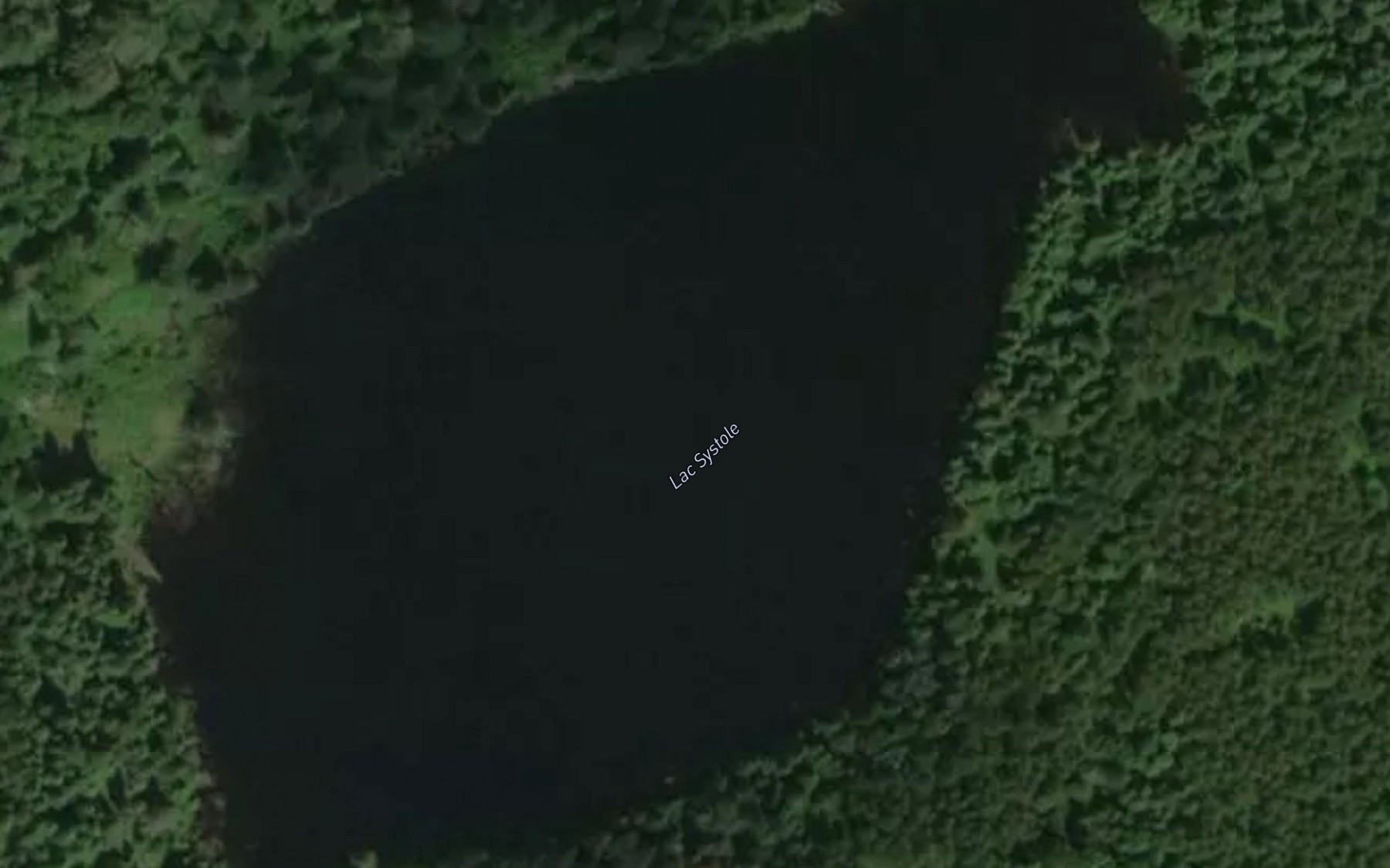 Satellite map of the Lac Systole