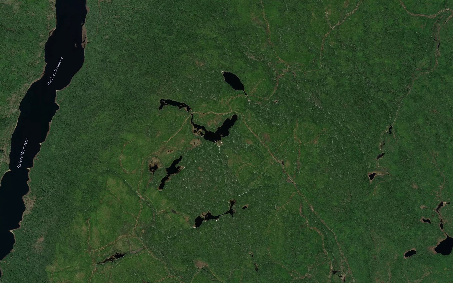 Satellite map of the Lac de l'Eclaircie