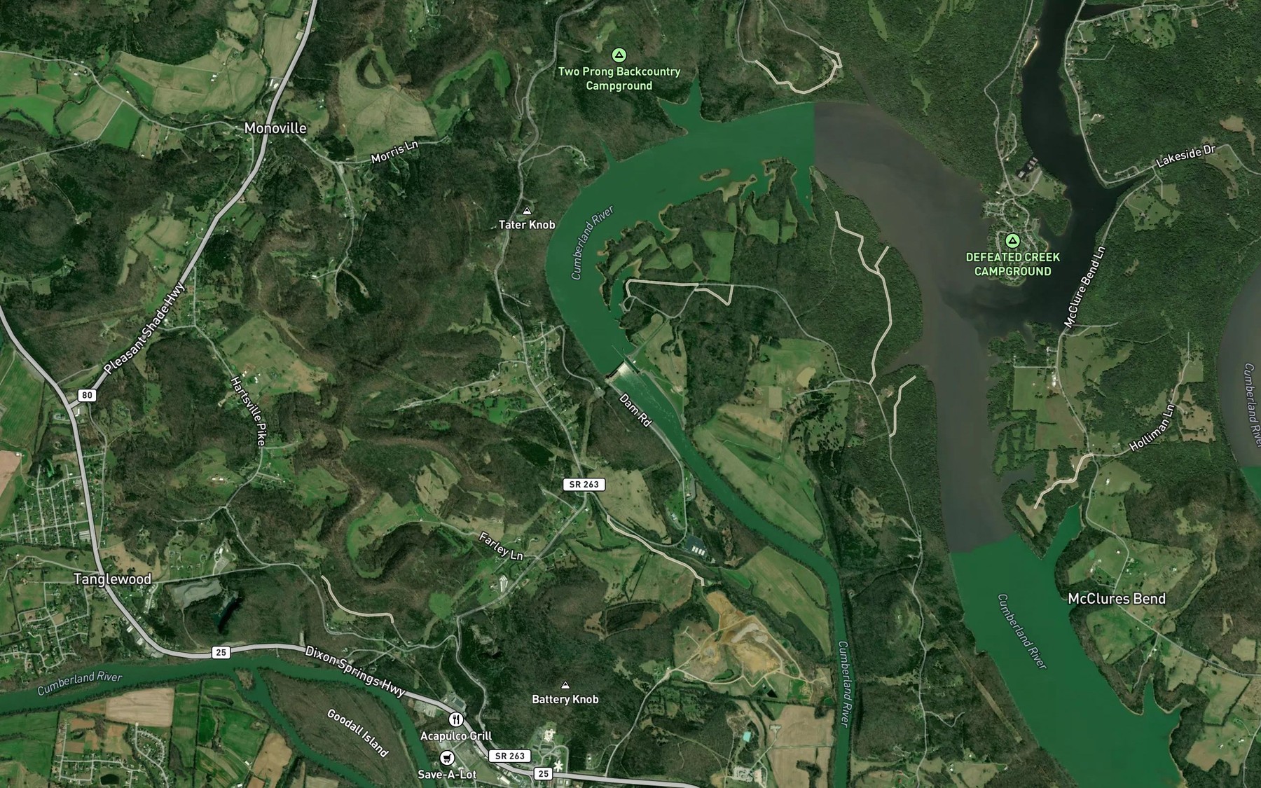 Satellite map of the Hydro Power Plant