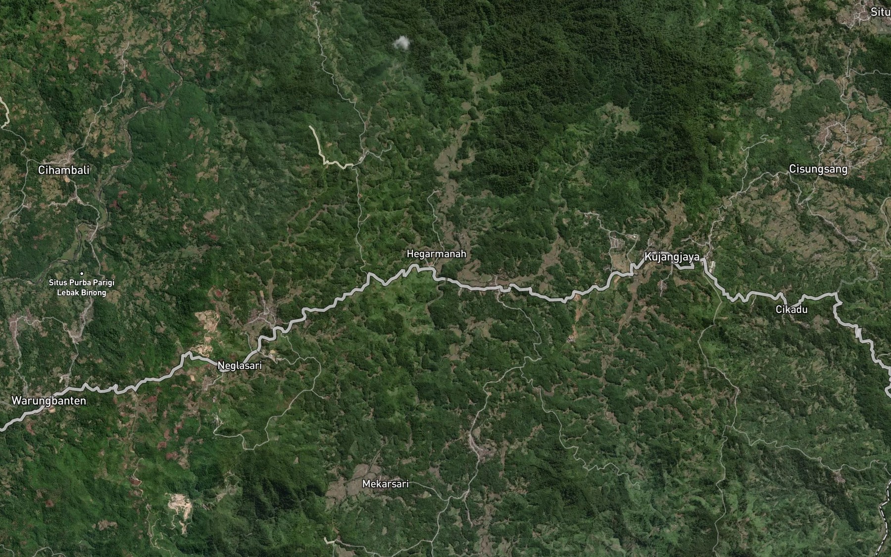 Satellite map of the Ci Astam