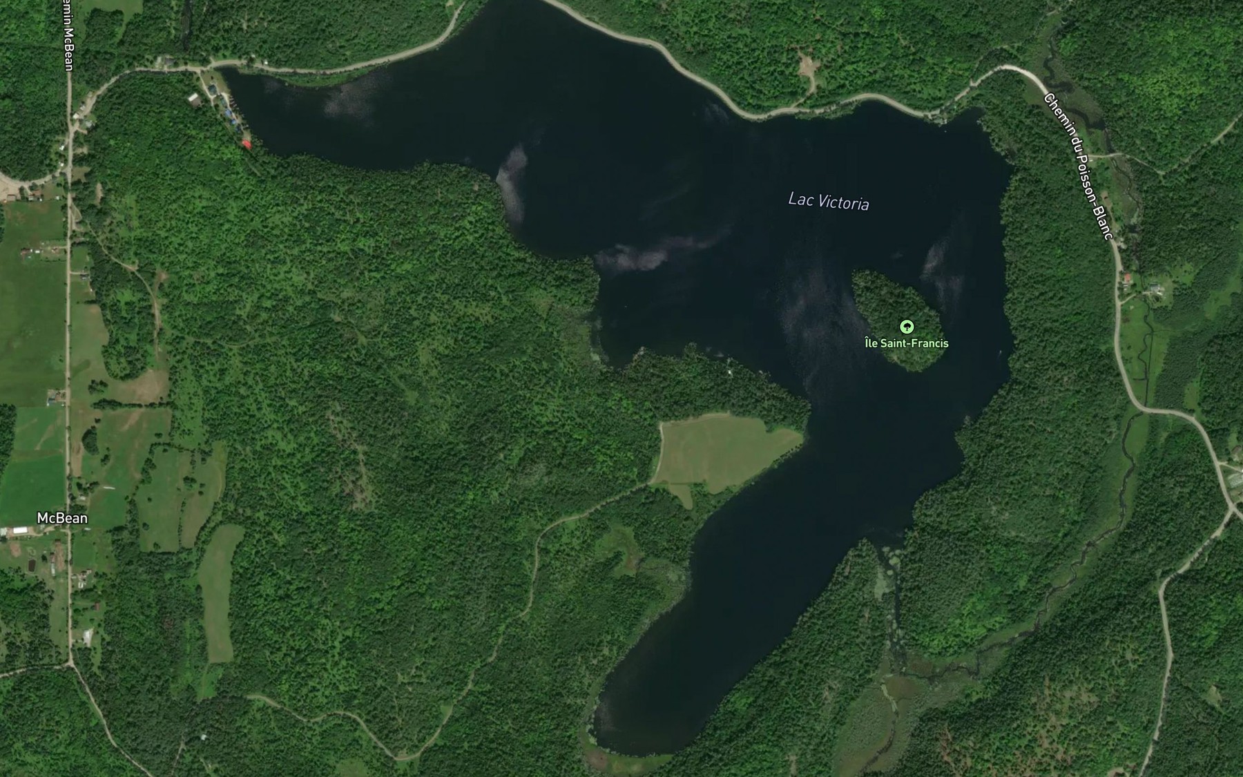 Satellite map of the Lac Victoria
