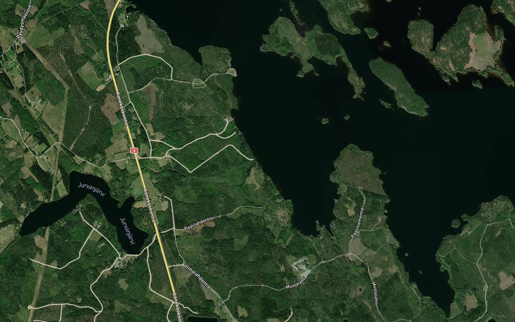 Satellite map of the Jurvanjoki