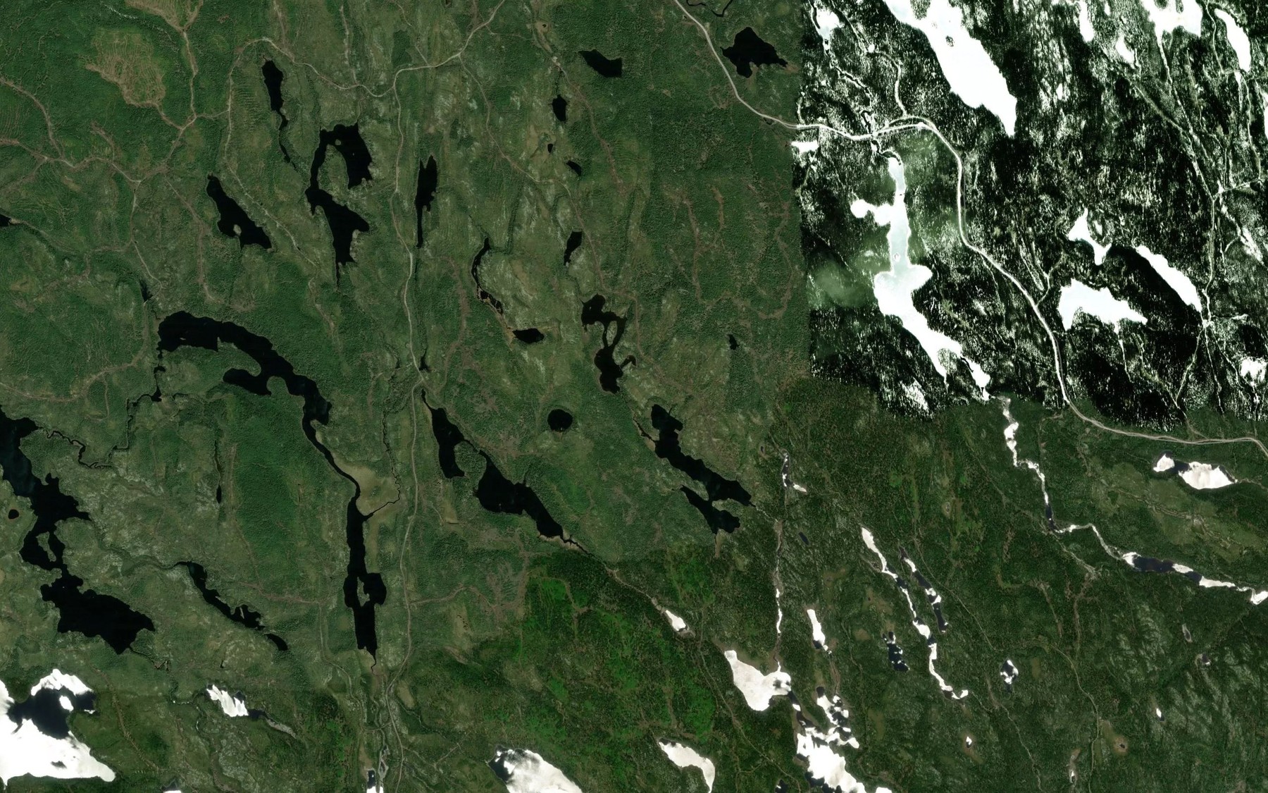 Satellite map of the Lac du Chien Couche