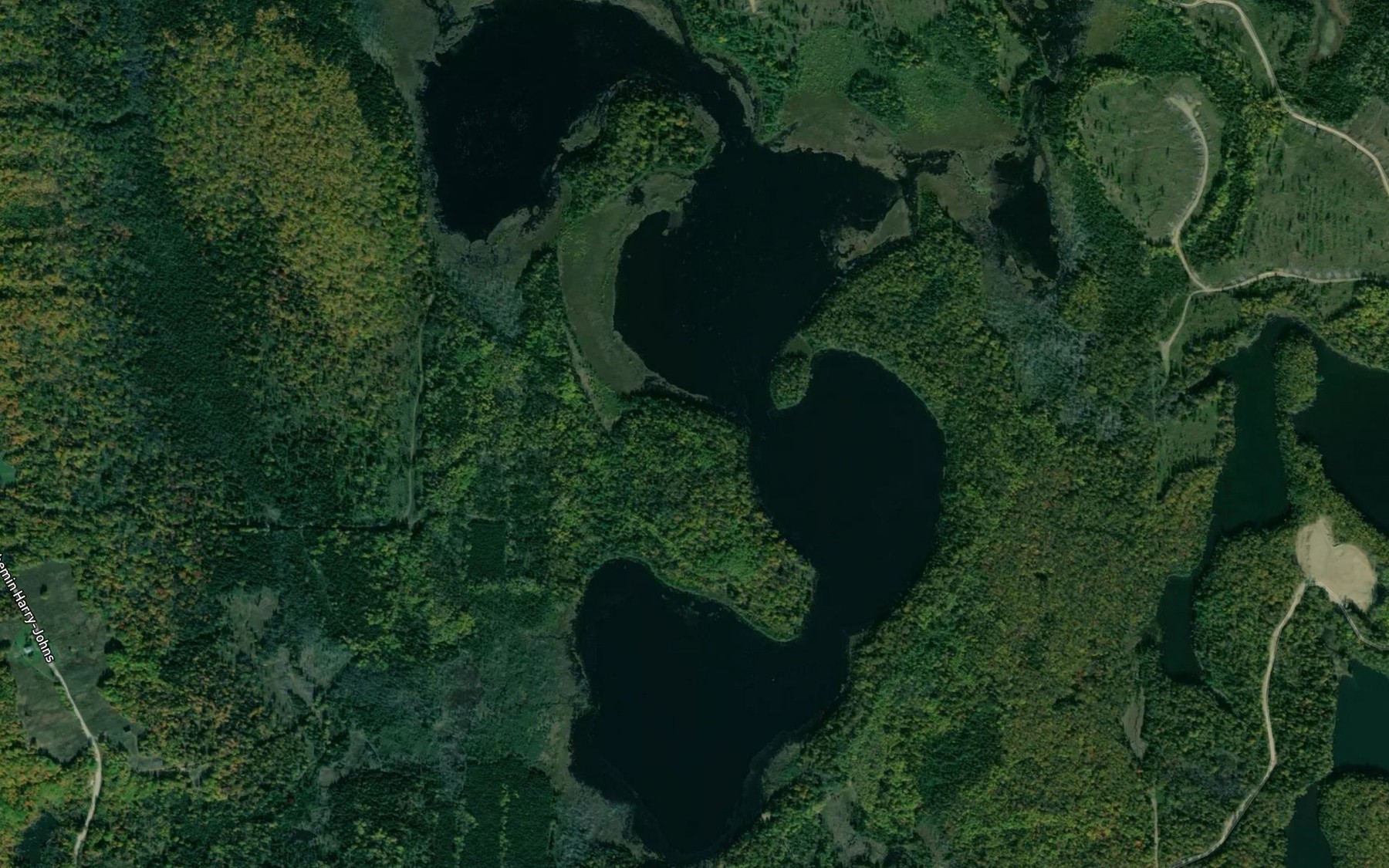 Satellite map of the Lac Caronna