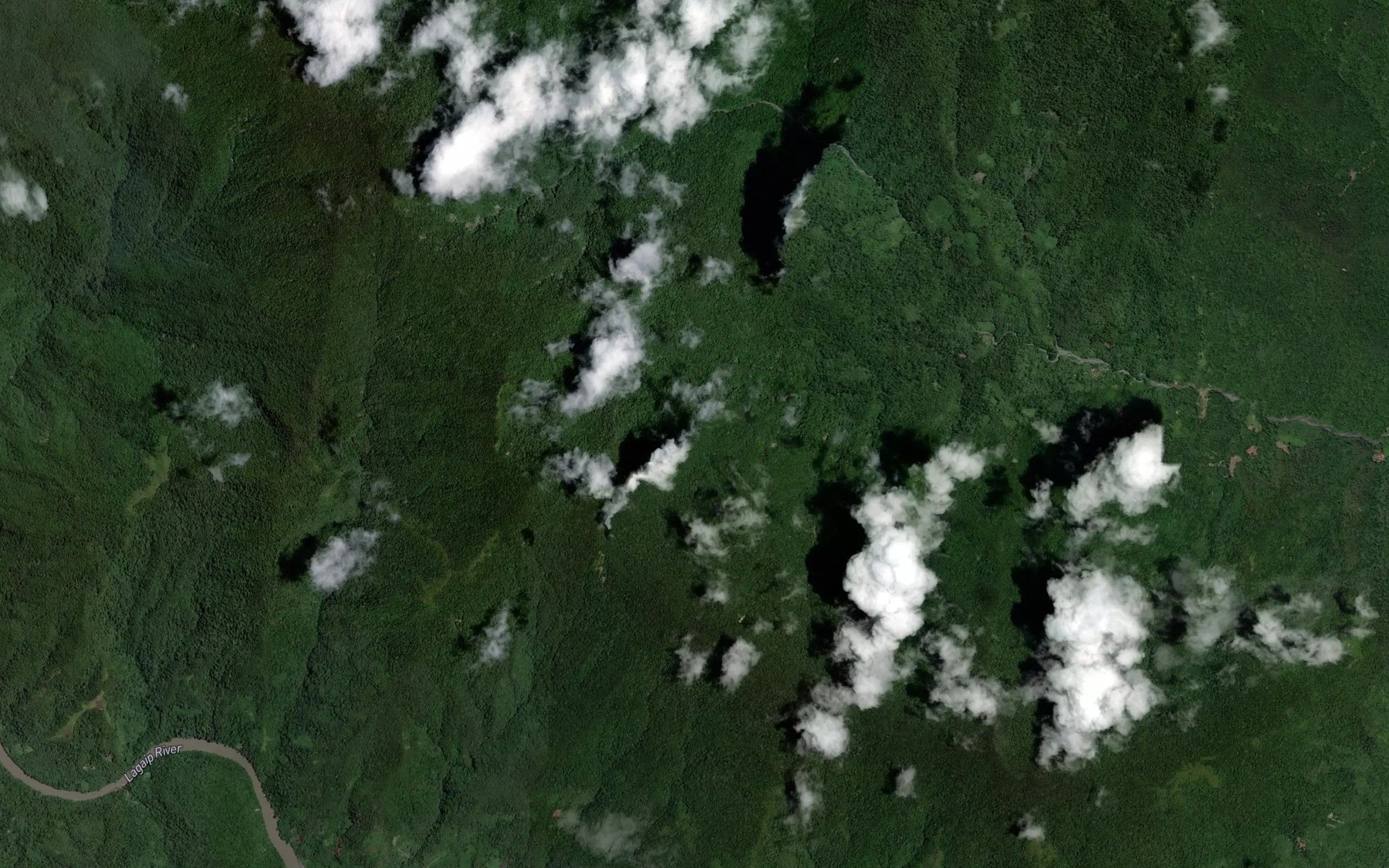 Satellite map of the Urubwa River