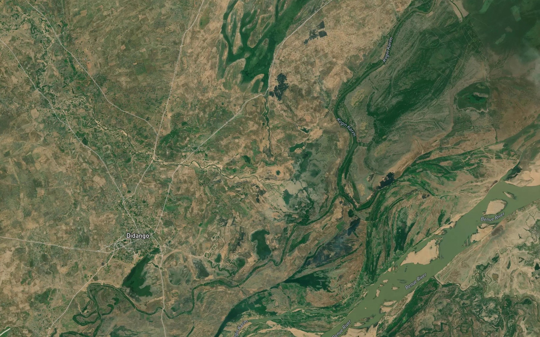 Satellite map of the River Salla