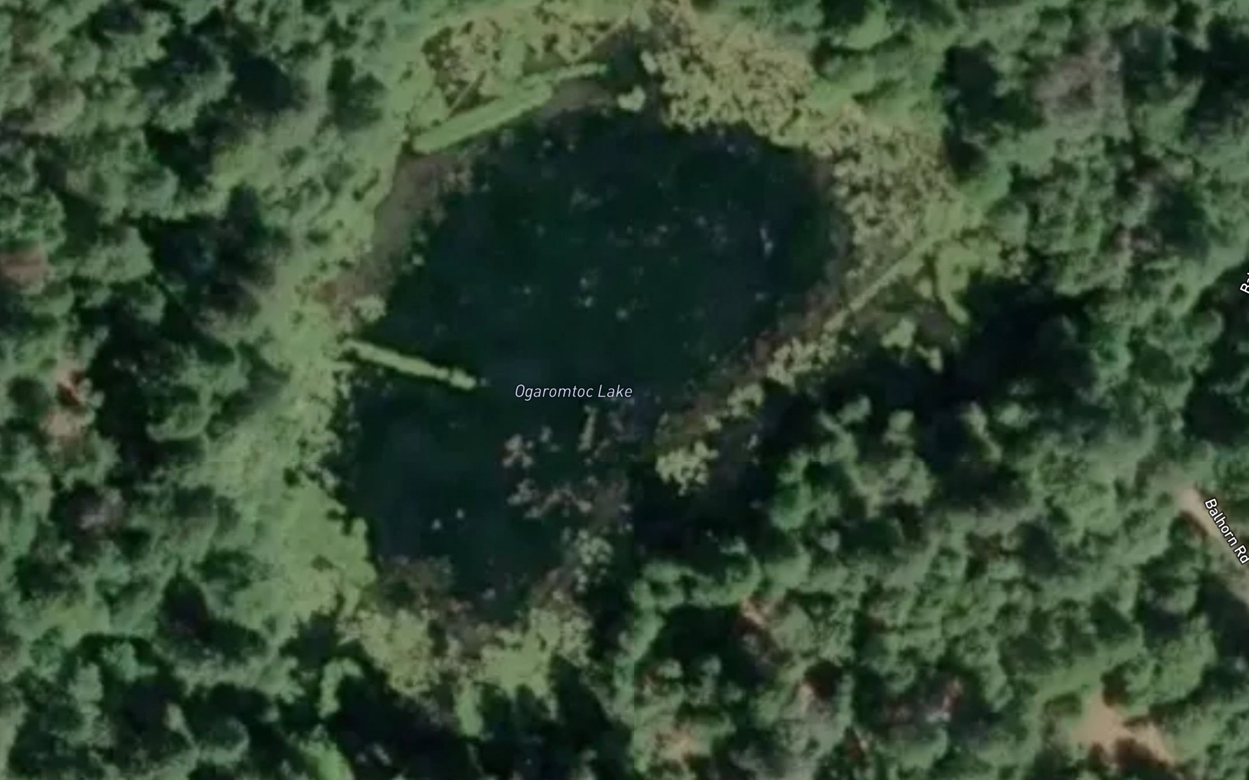 Satellite map of the Ogaromtoc Lake