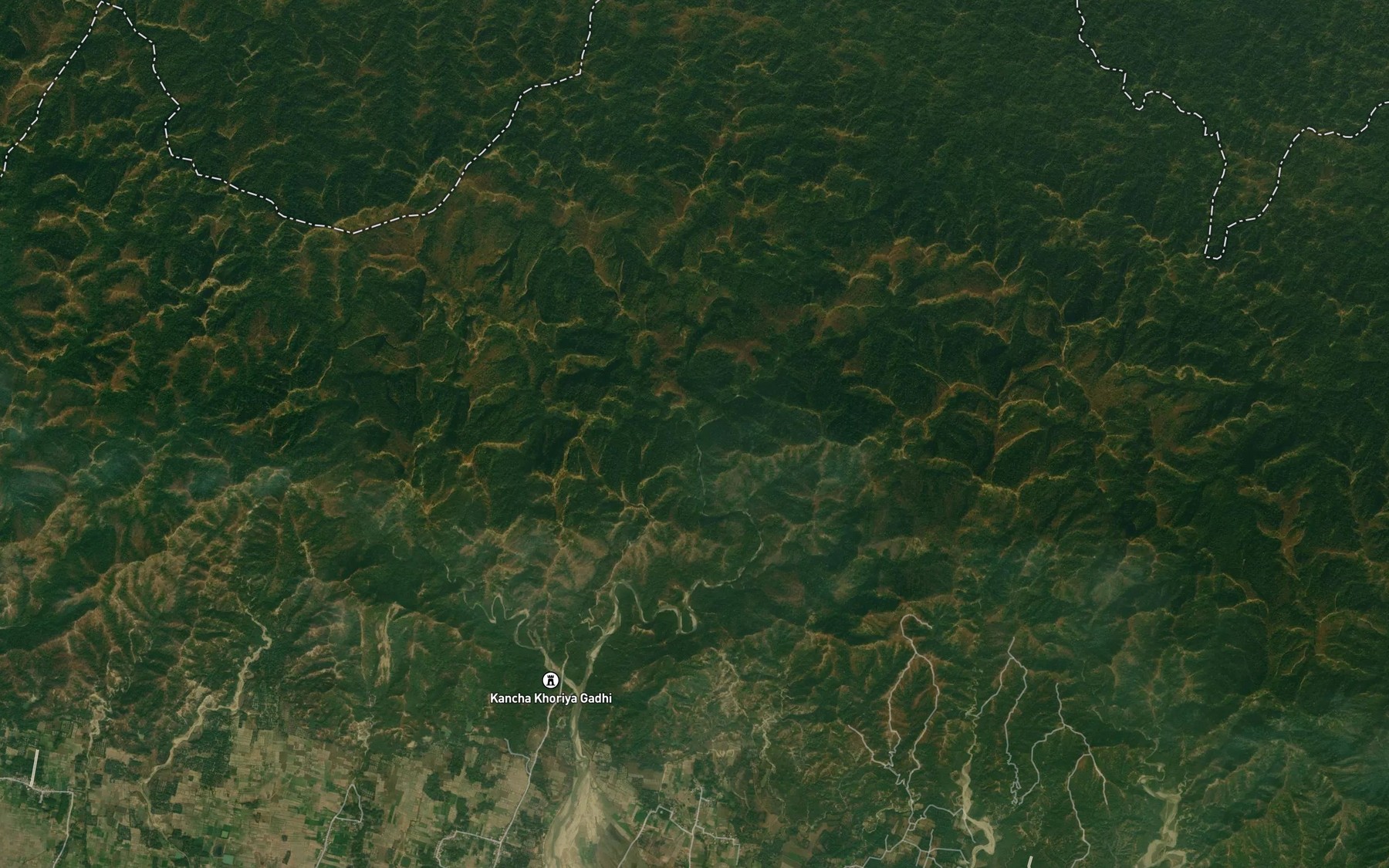 Satellite map of the Latiha Khola