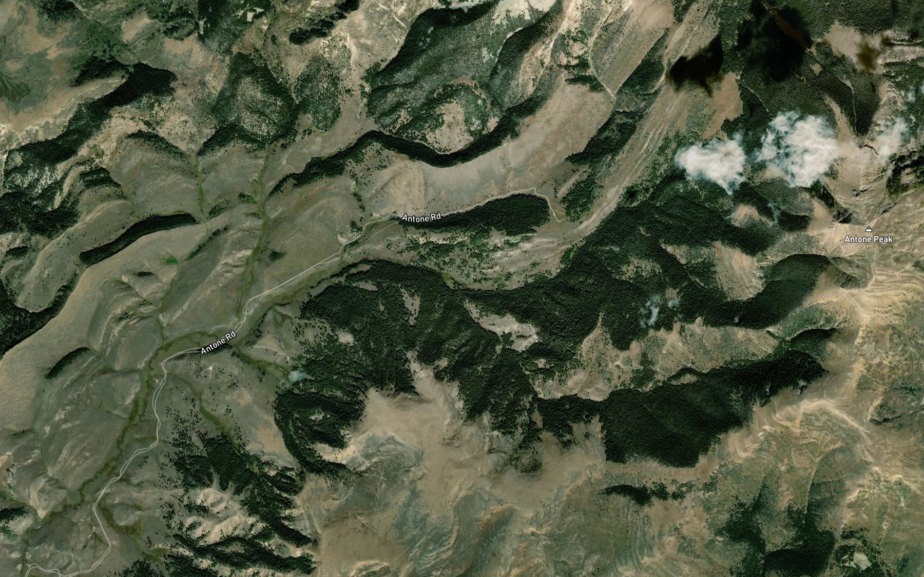 Satellite map of the Clark Fork