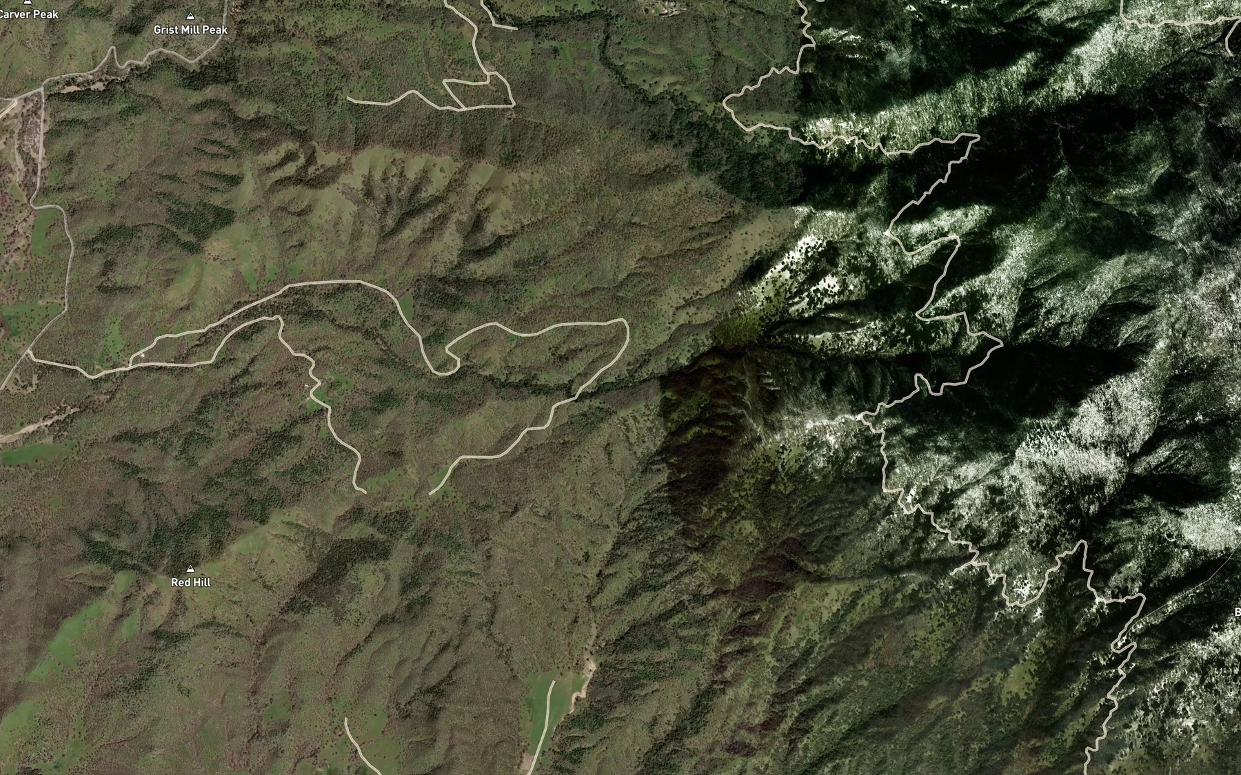 Satellite map of the Sandy Creek Spring