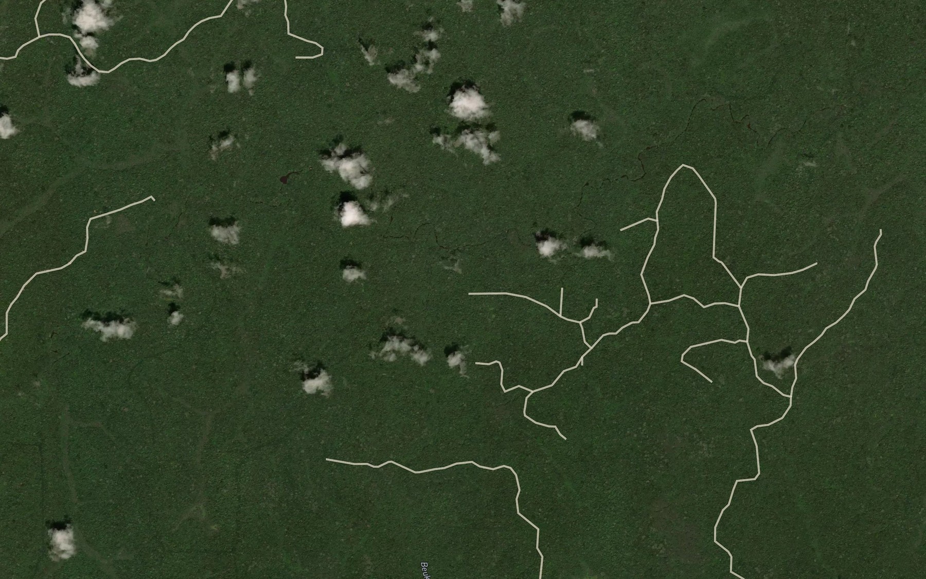 Satellite map of the Beukoulou