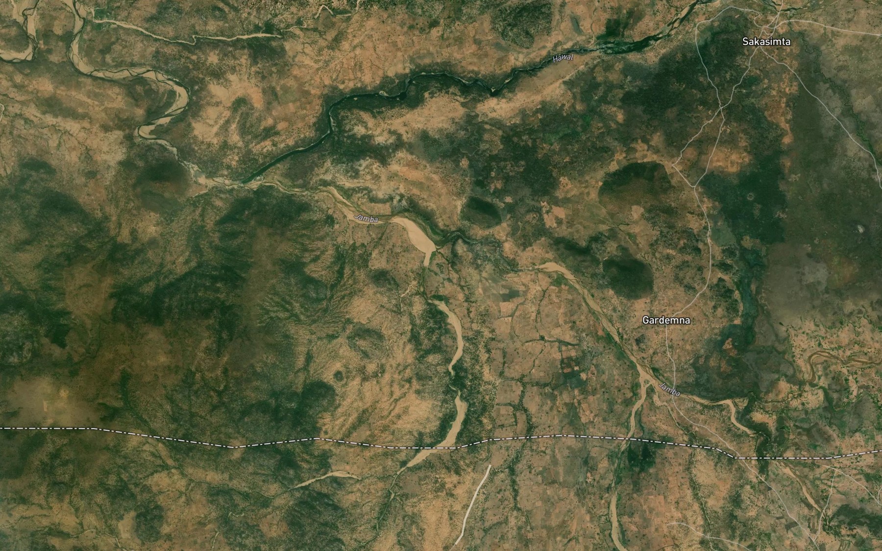 Satellite map of the Mayo Yamtar