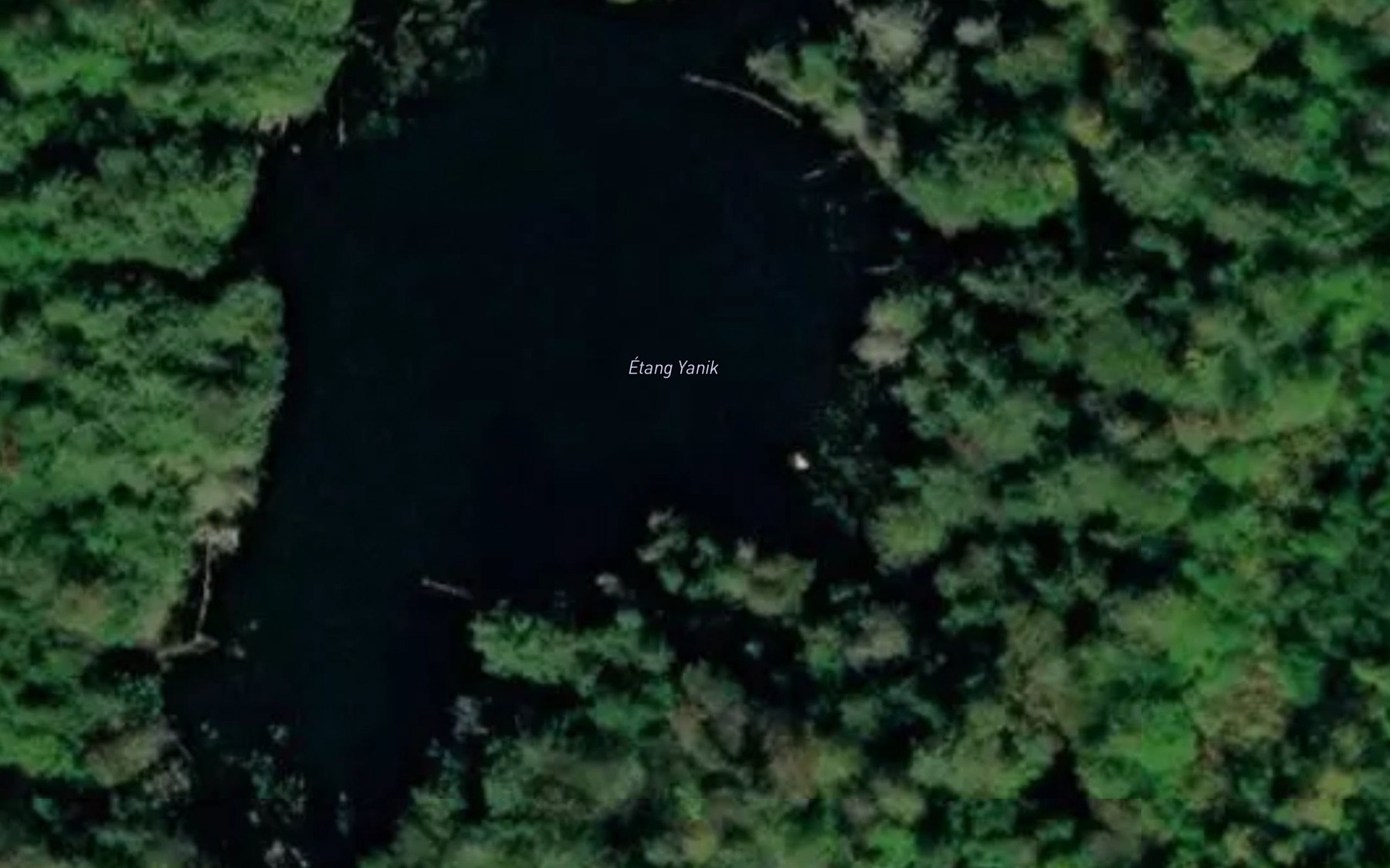 Satellite map of the Etang Yanik