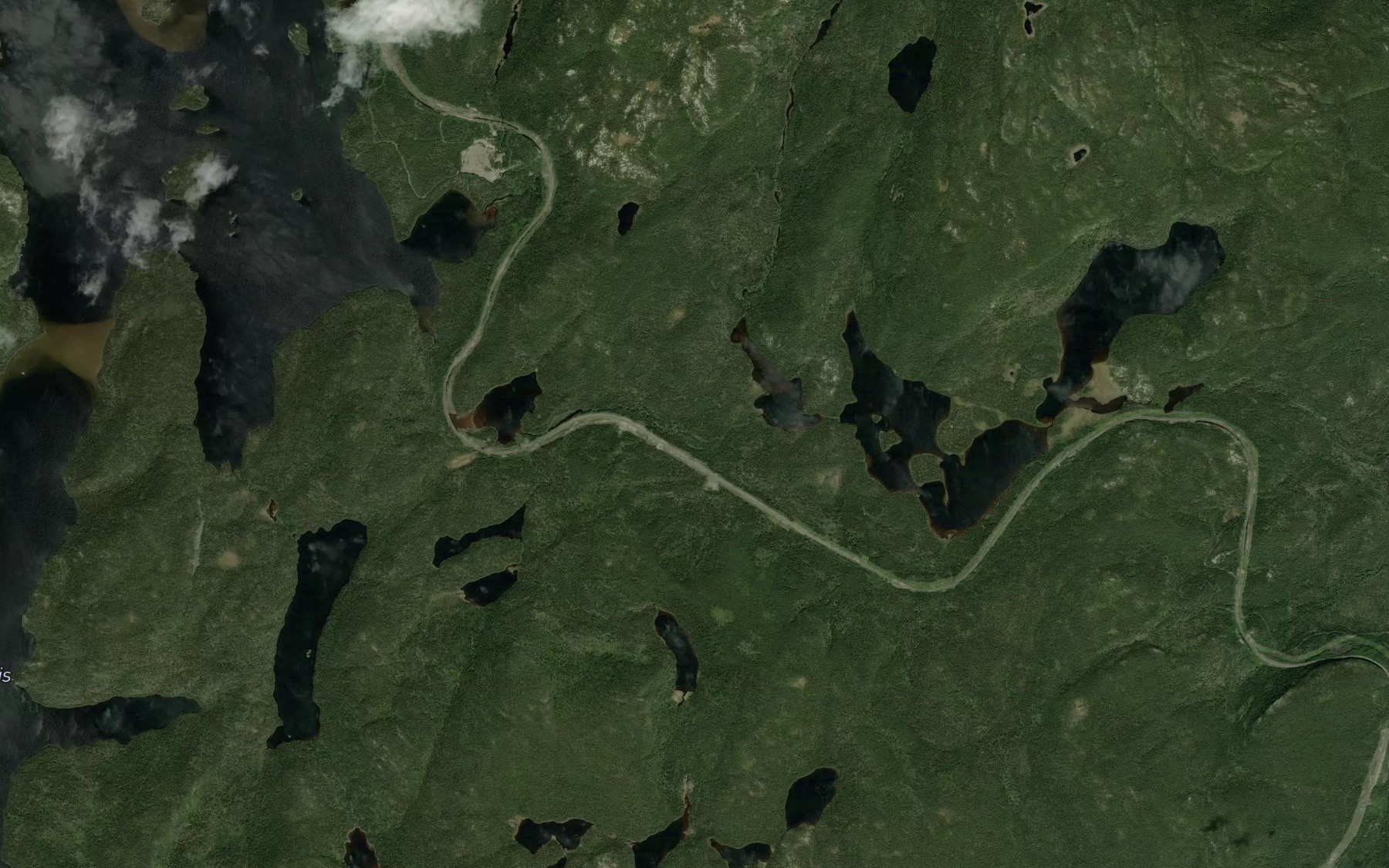 Satellite map of the Lac de la Terreur