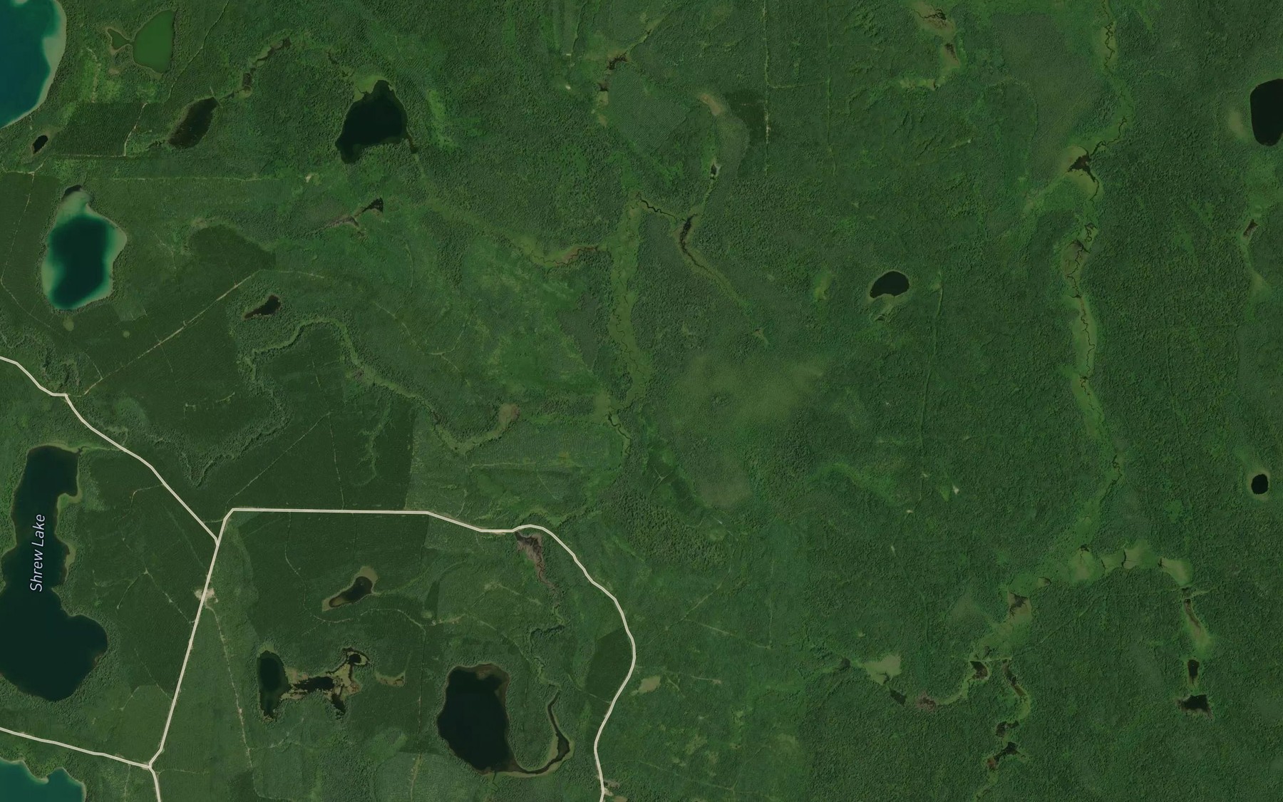 Satellite map of the Little Skunk River