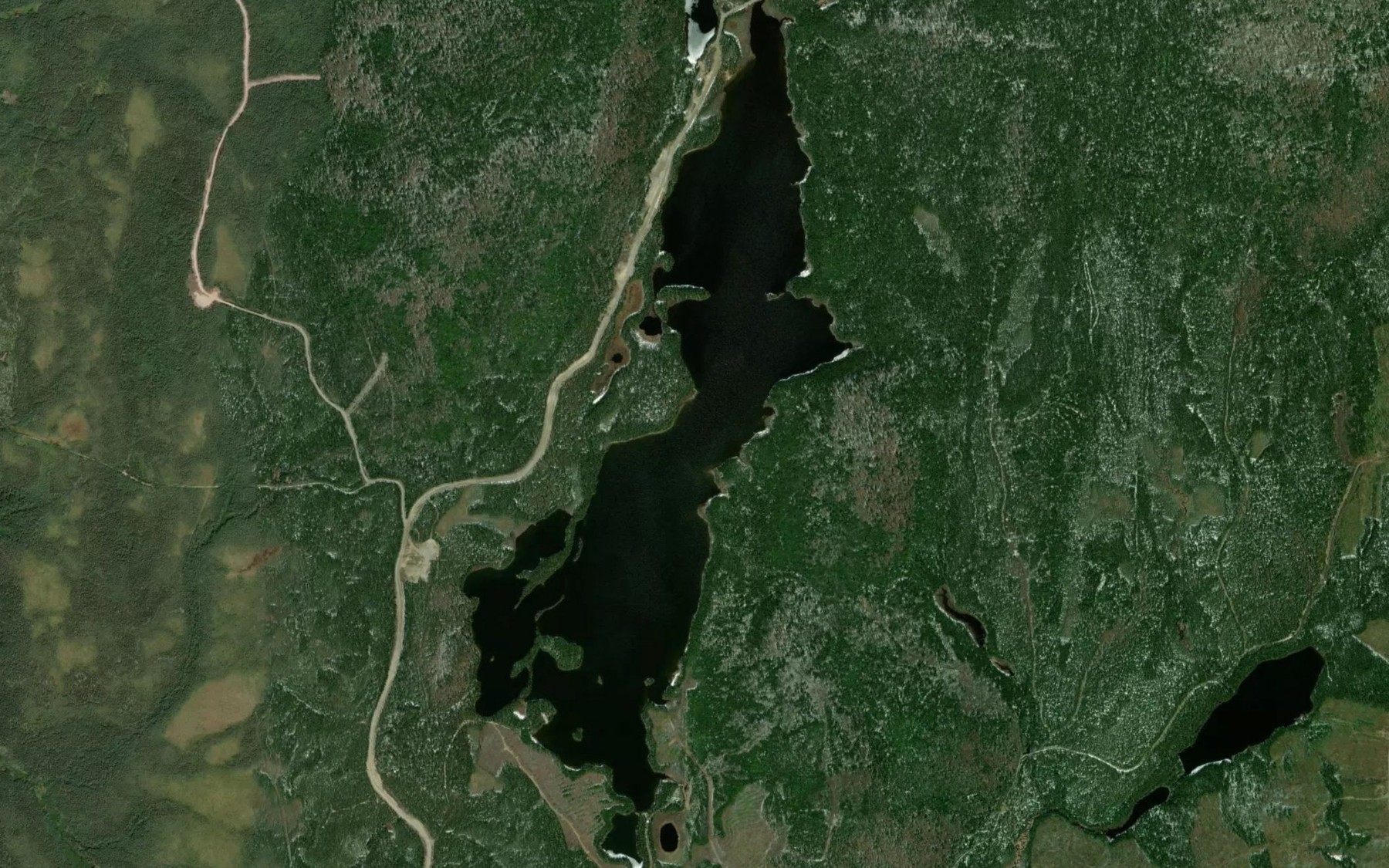 Satellite map of the Lac Jacques